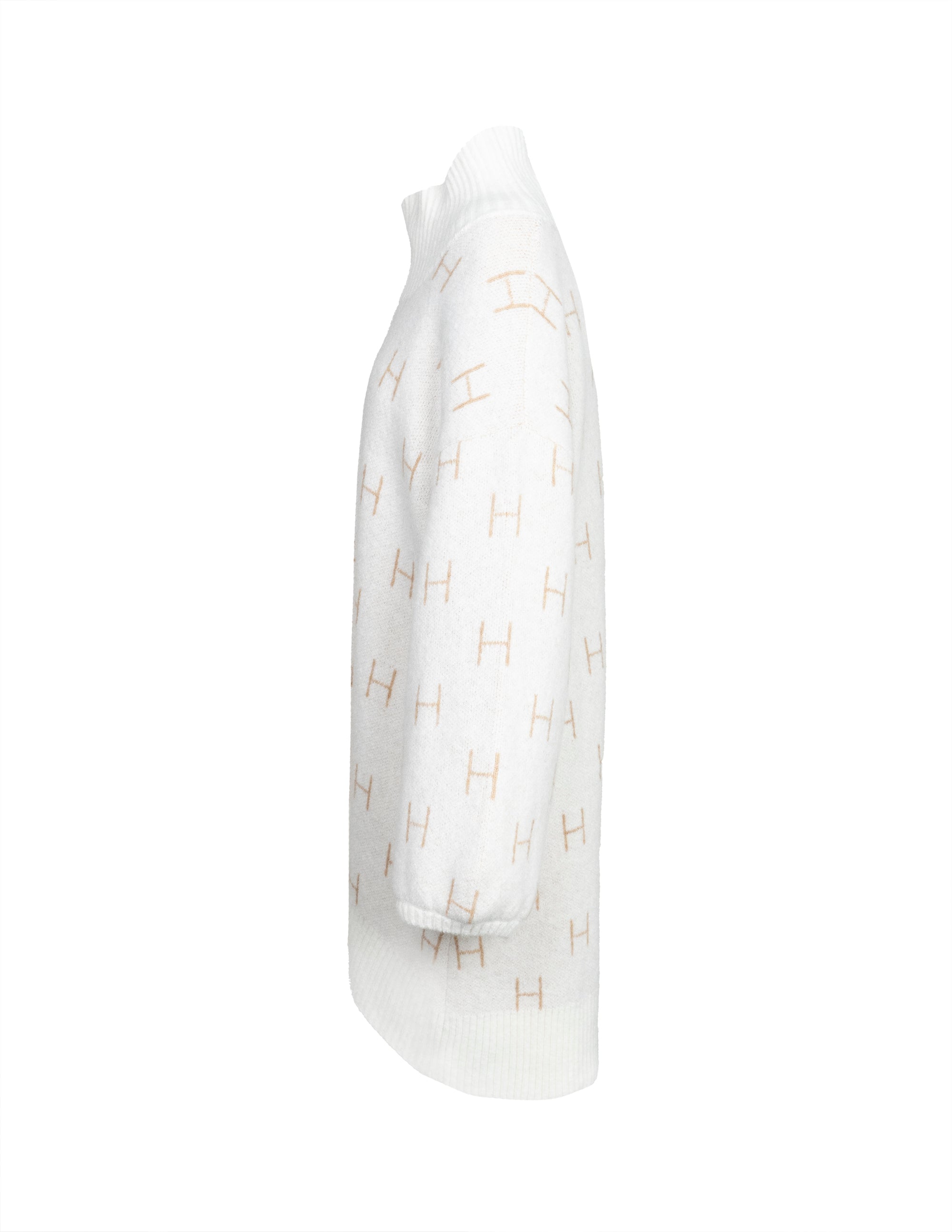 FAM Sweater Long in White Pull Hést