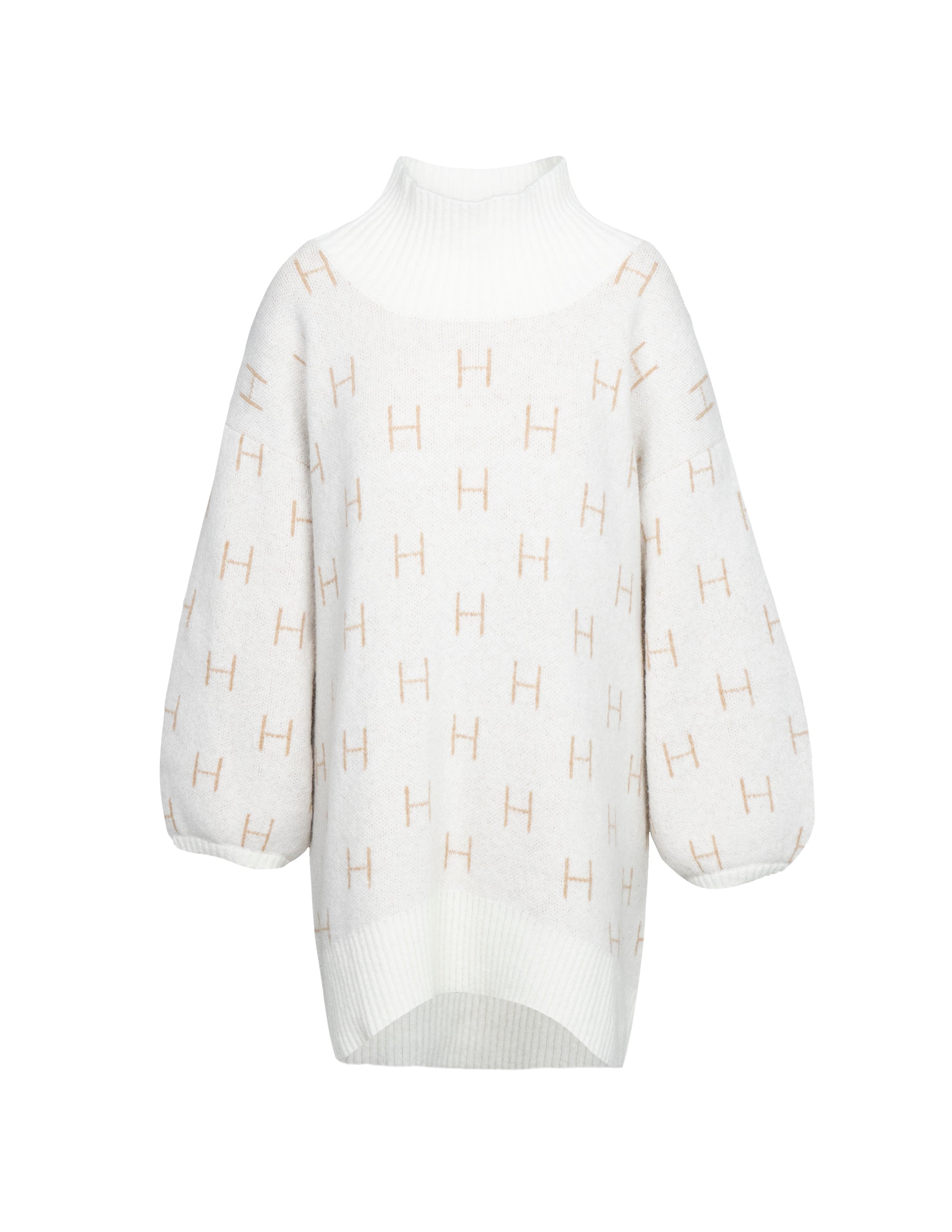FAM Sweater Long in White Pull Hést