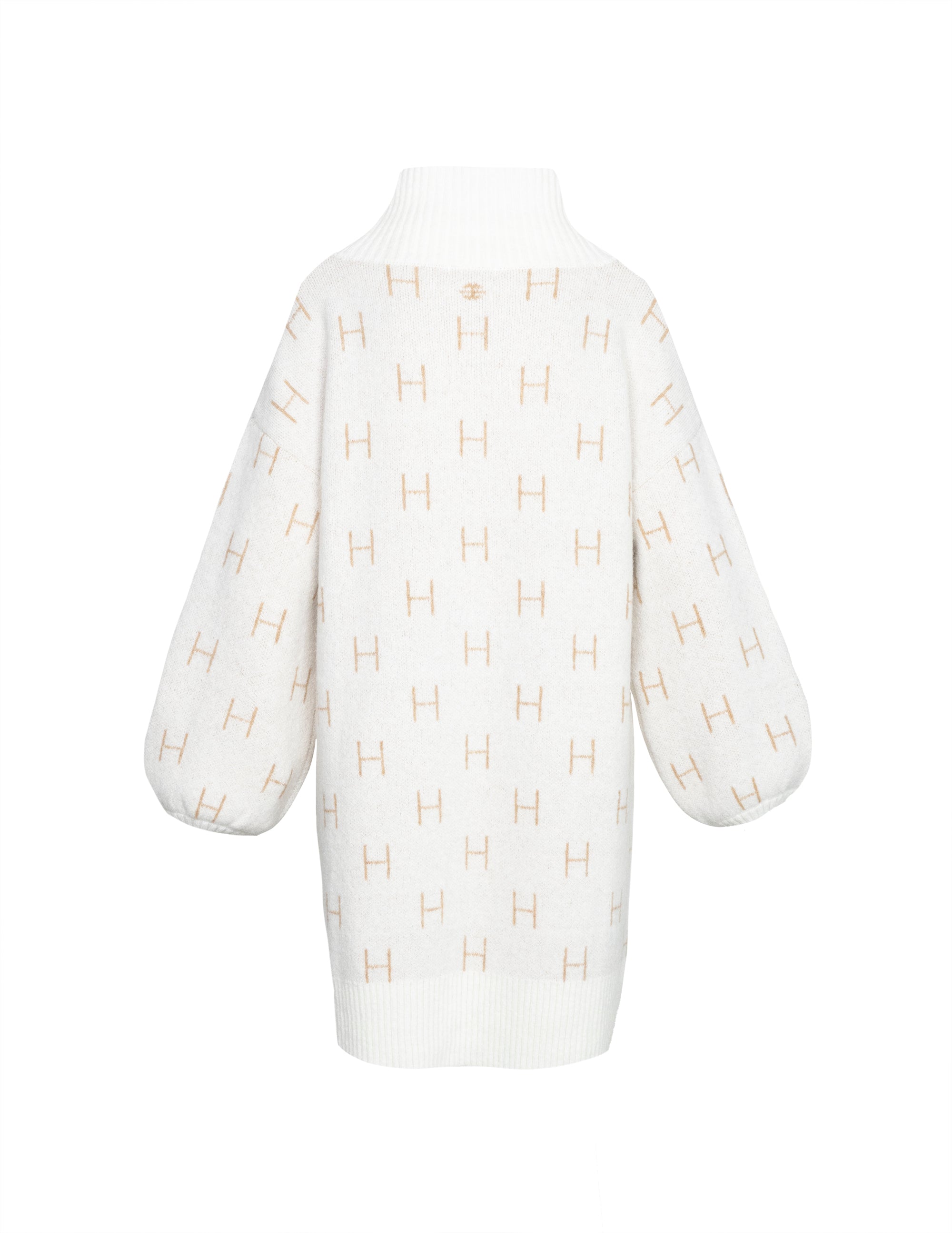 FAM Sweater Long in White Pull Hést