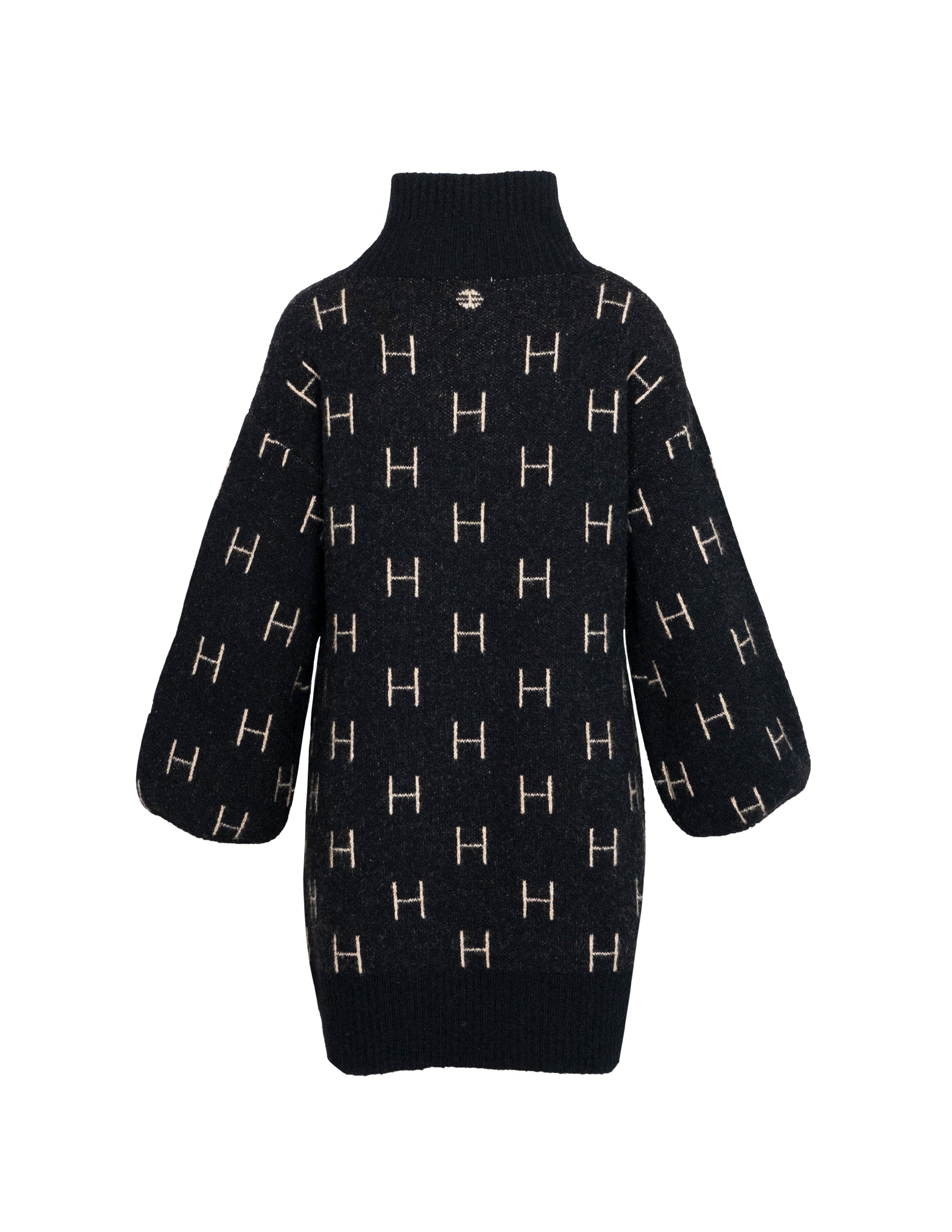 FAM Sweater Long in Black Pull Hést