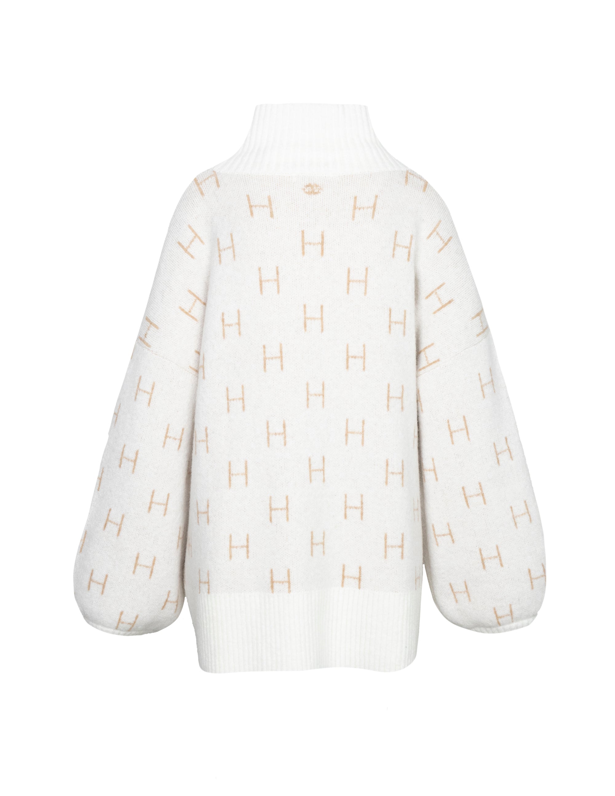 FAM Sweater Short in White Pullover Hést