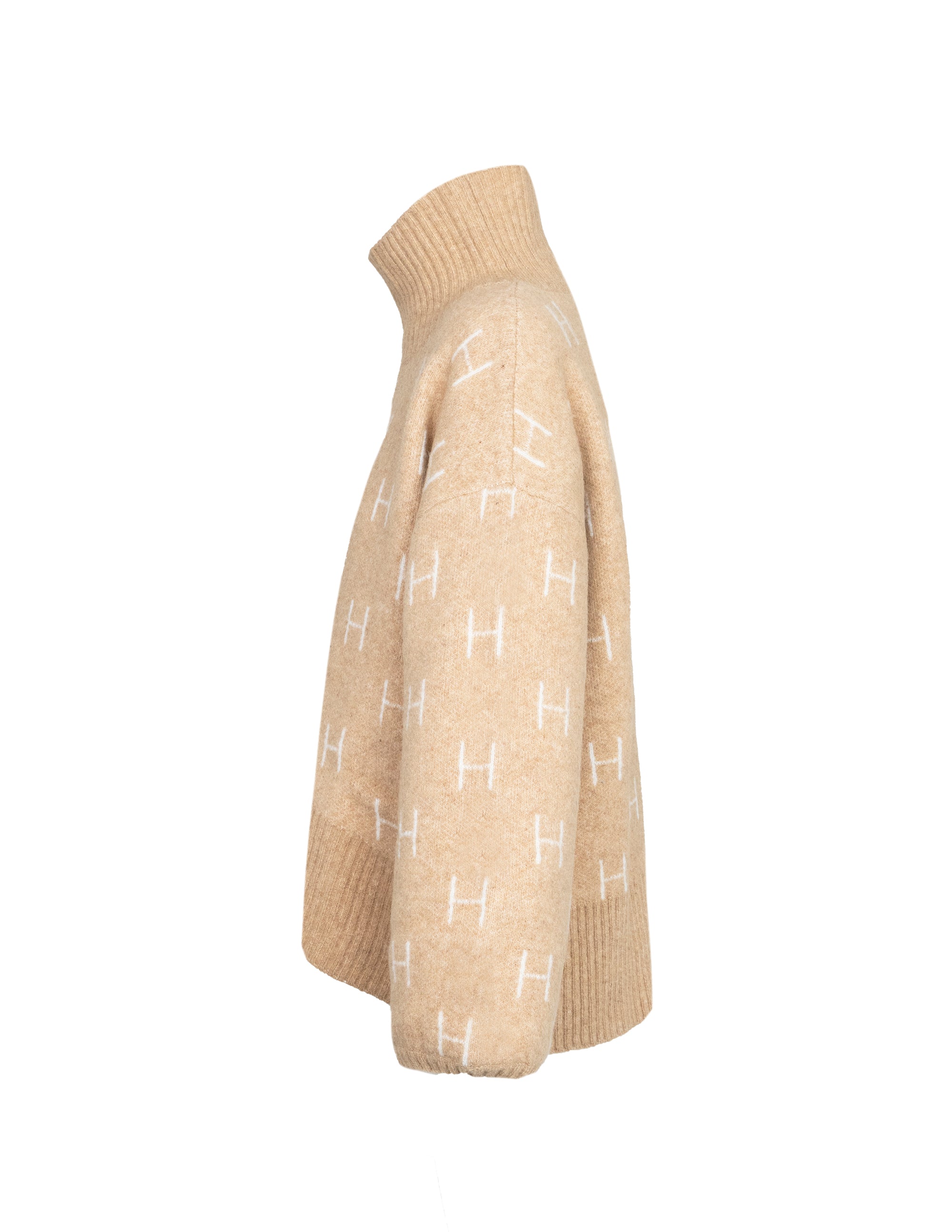 FAM Sweater Short in Light Beige Pull Hést