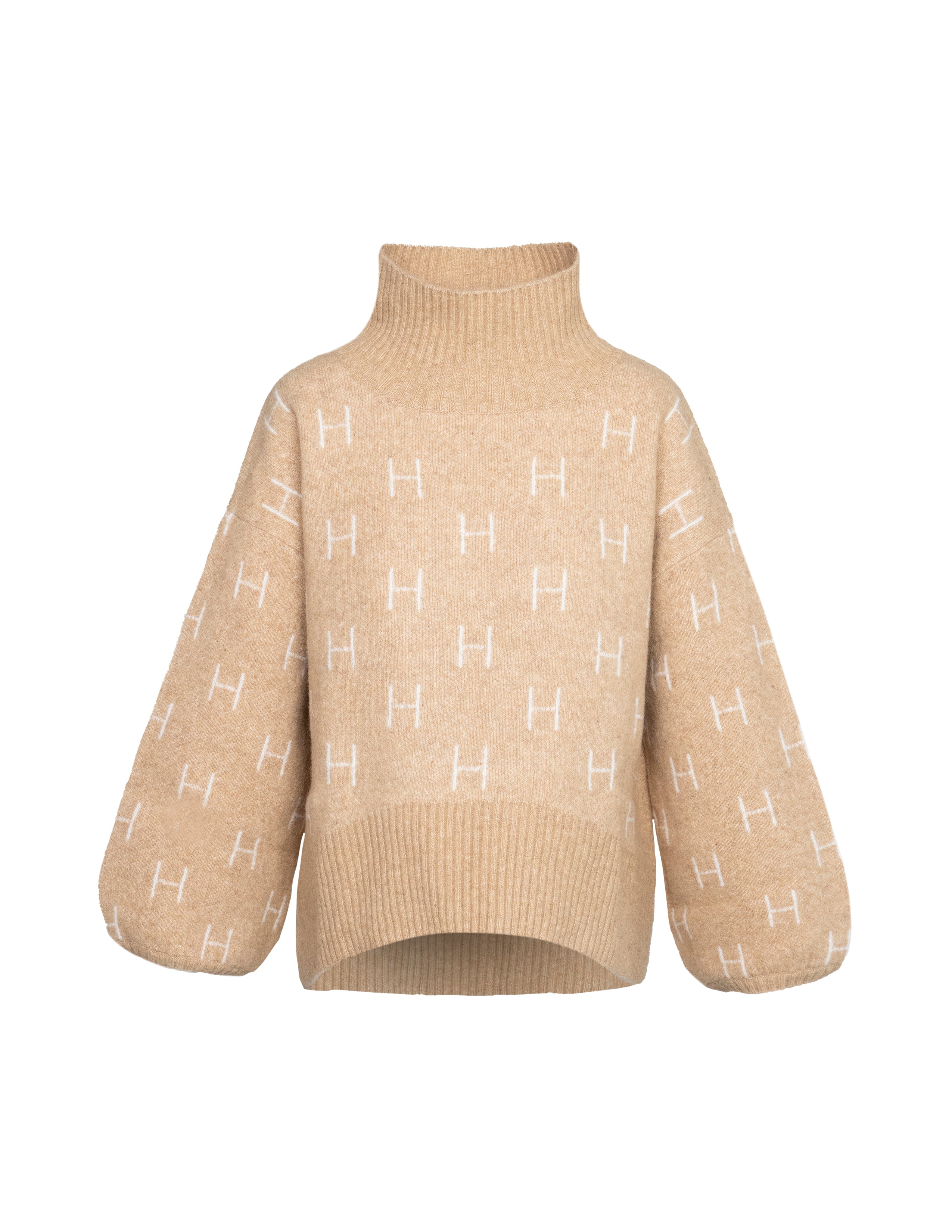 FAM Sweater Short in Light Beige Pull Hést