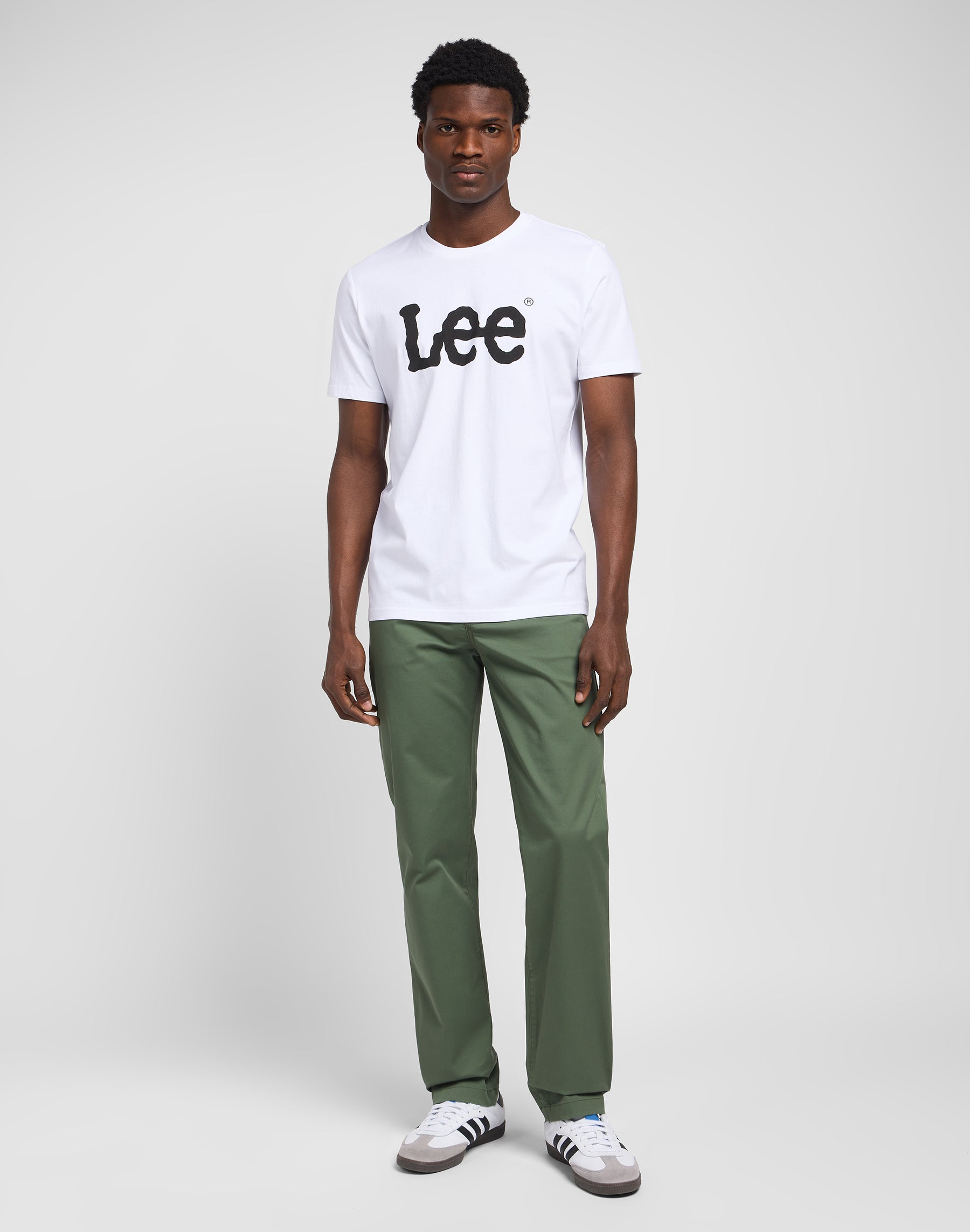 T-shirt Woobly Logo en blanc T-shirts Lee