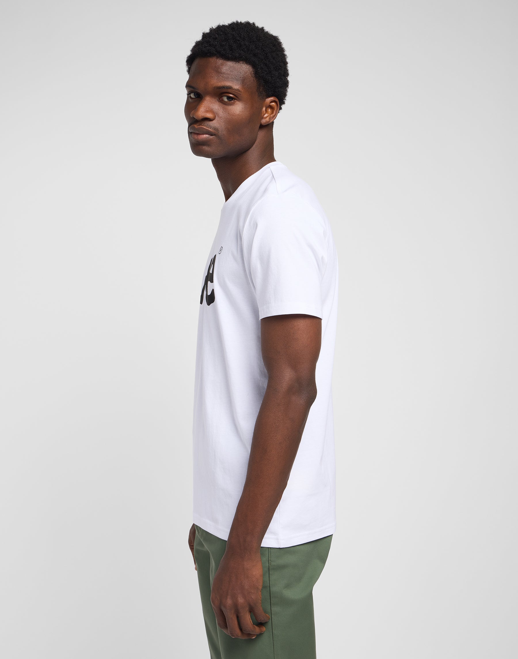 T-shirt Woobly Logo en blanc T-shirts Lee