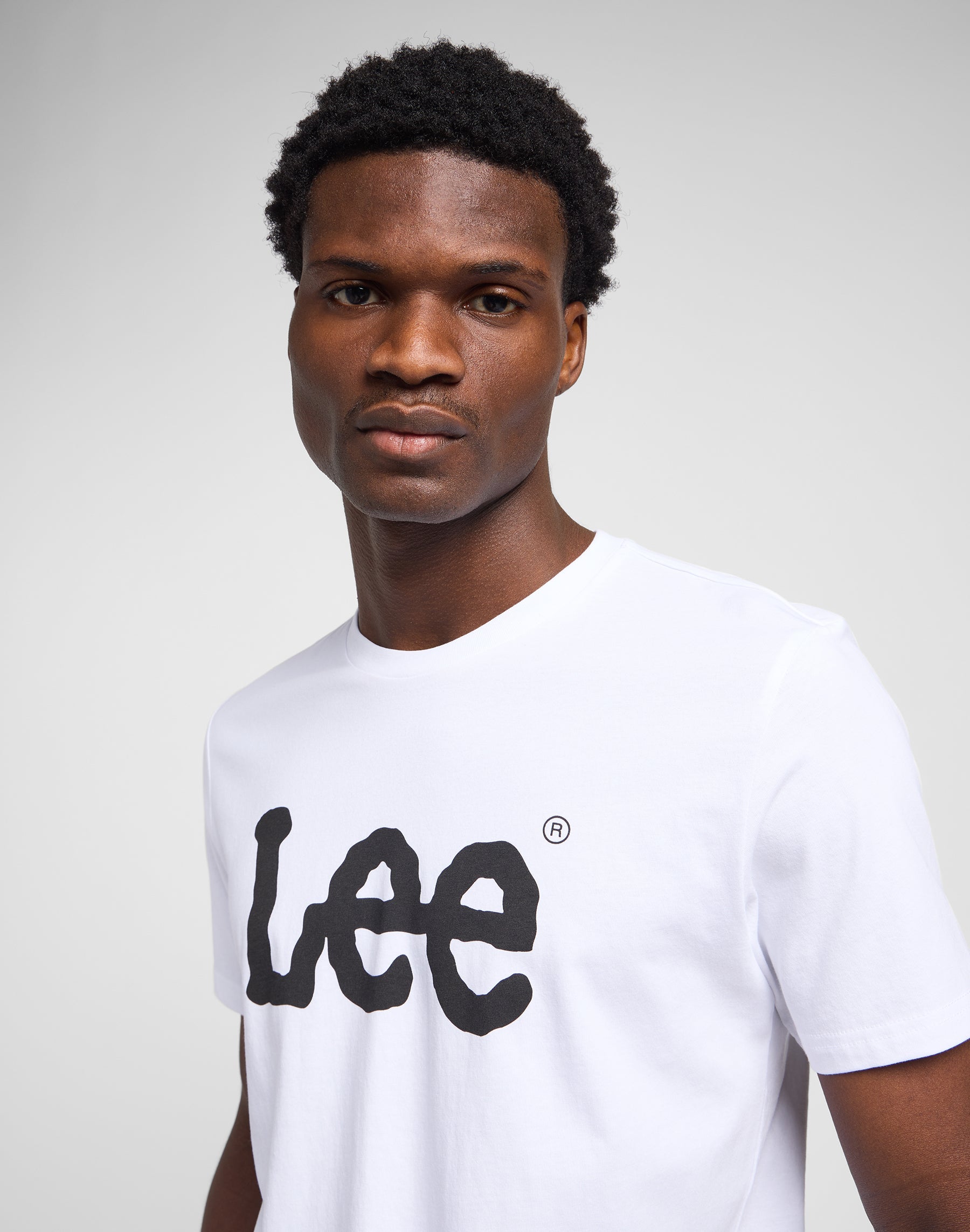 T-shirt Woobly Logo en blanc T-shirts Lee