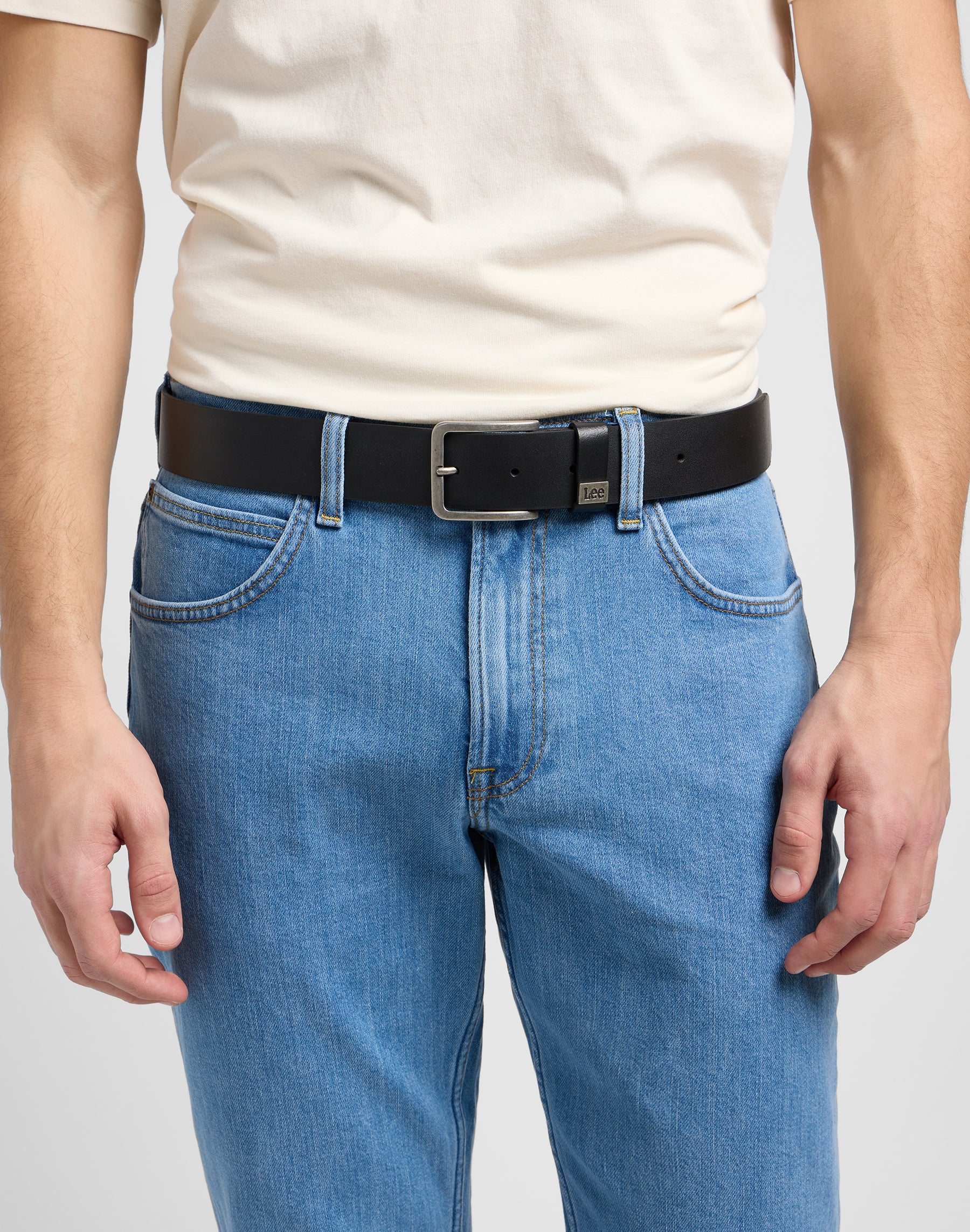 Ceinture Small Logo en noir Ceinture Lee