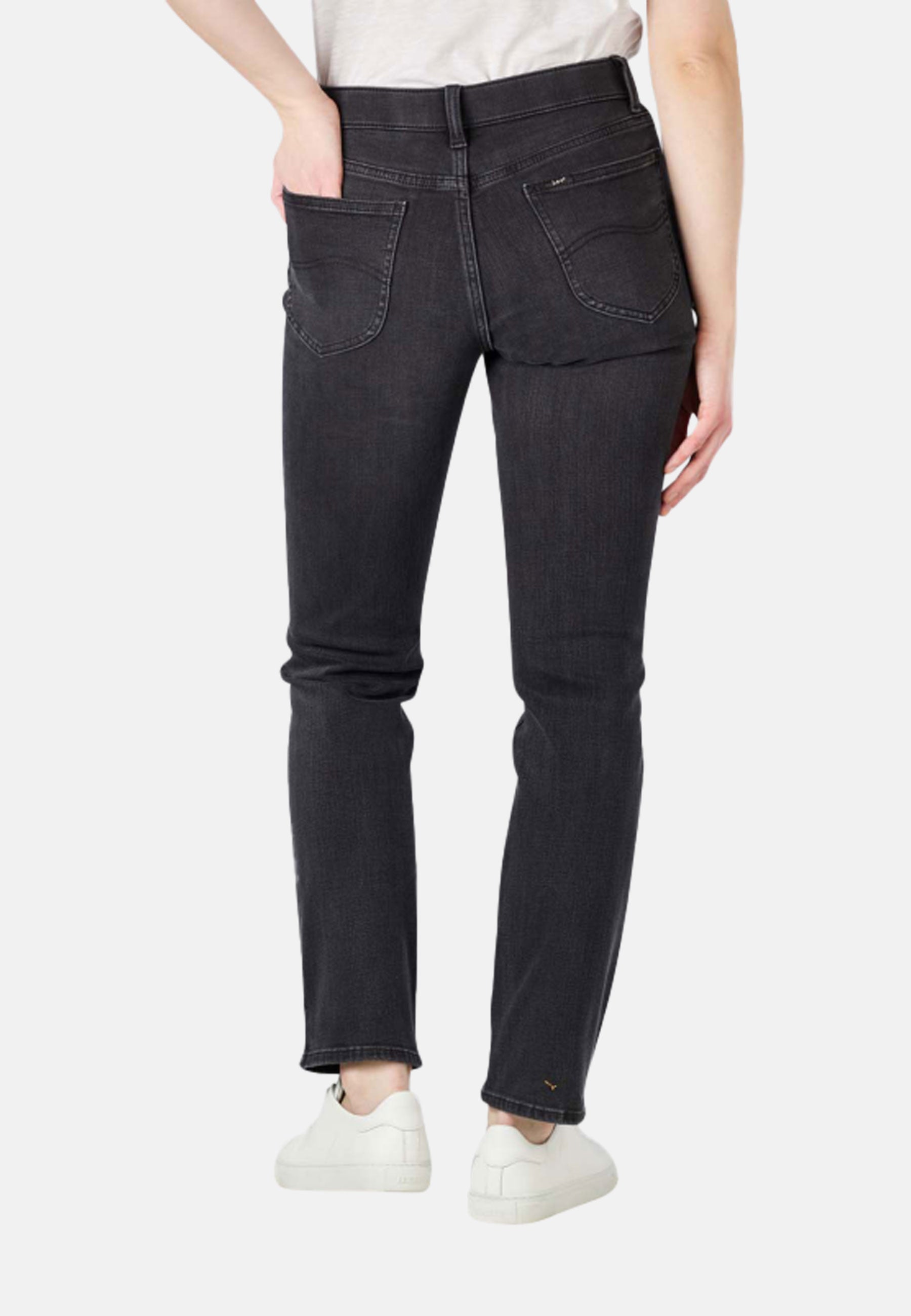 Jeans ULC droit en noir Lee