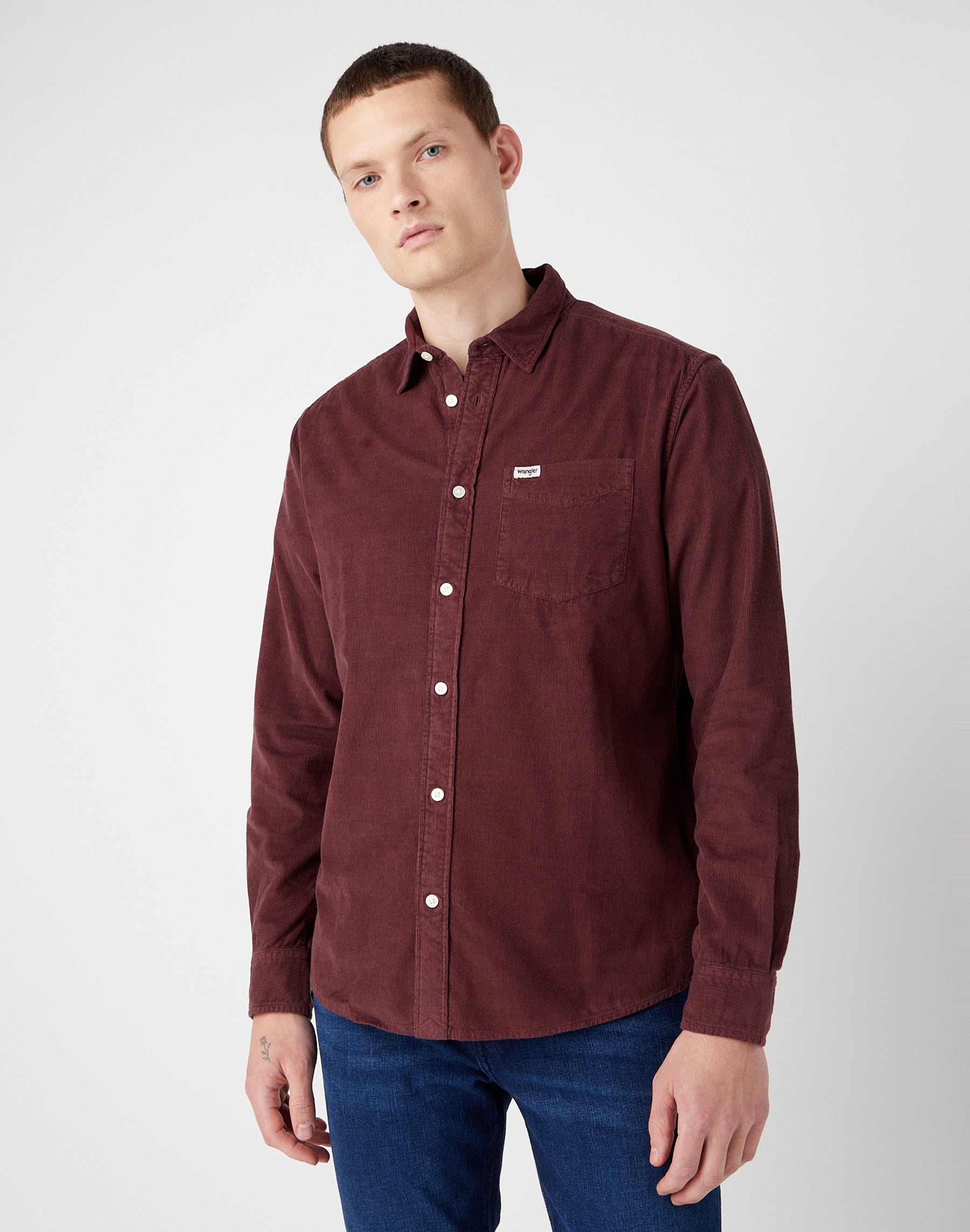 One Pocket Shirt in Dahlia Chemises Wrangler
