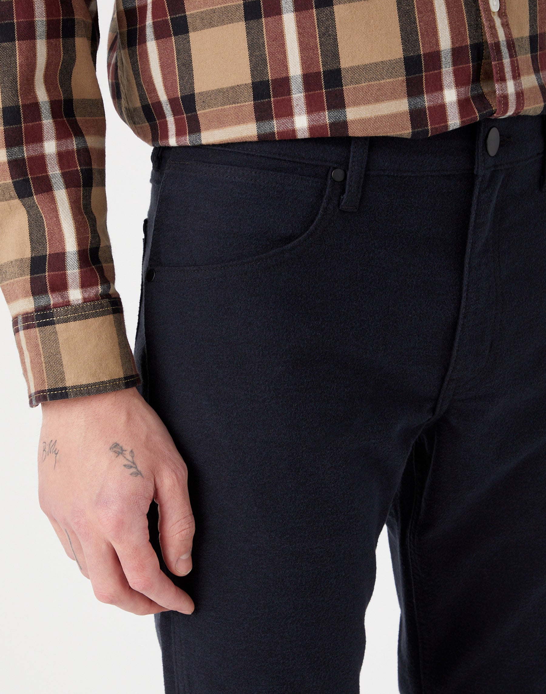 Greensboro Low Stretch in Black Pantalon Wrangler