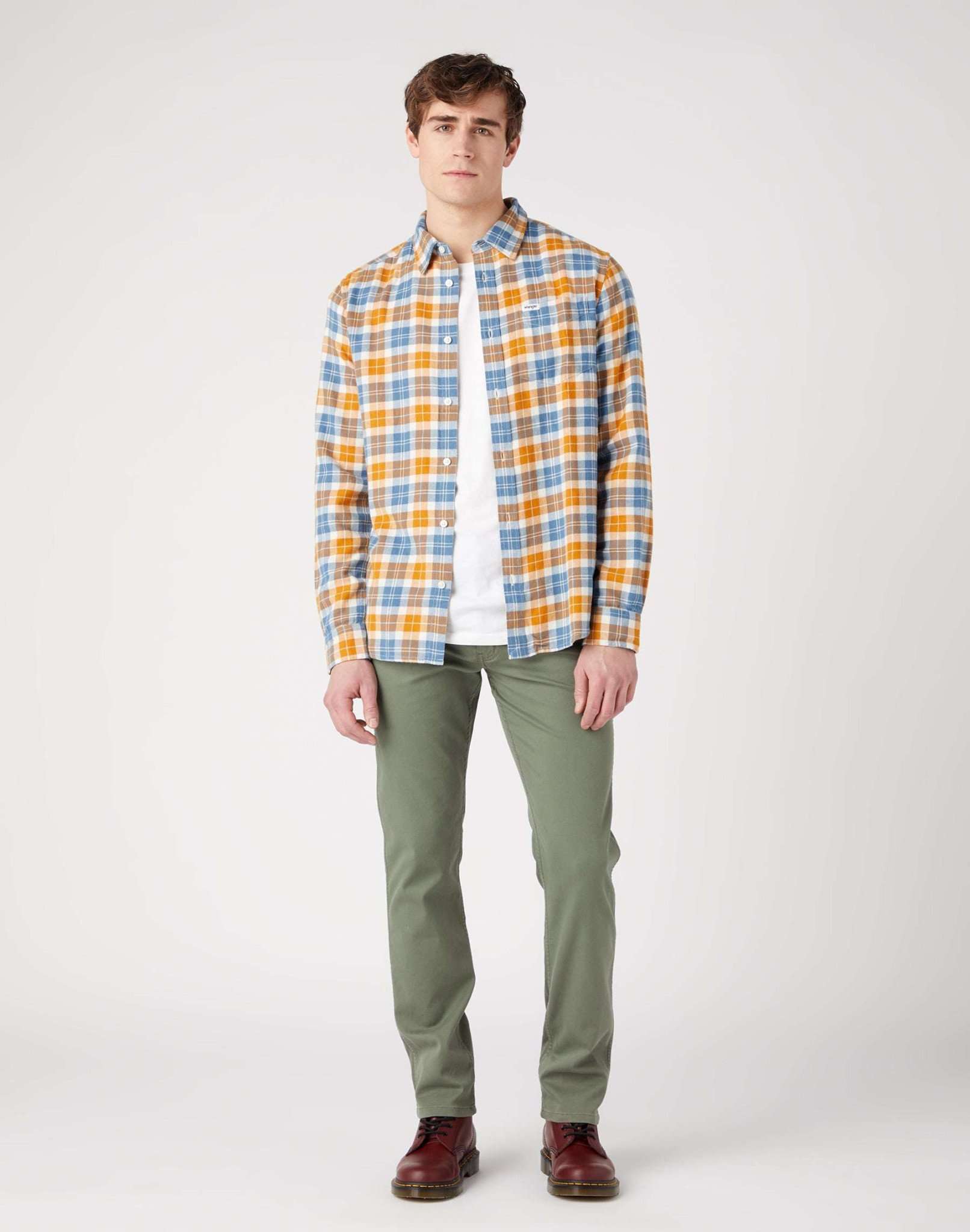 Greensboro in Dusty Olive Pantalon Wrangler