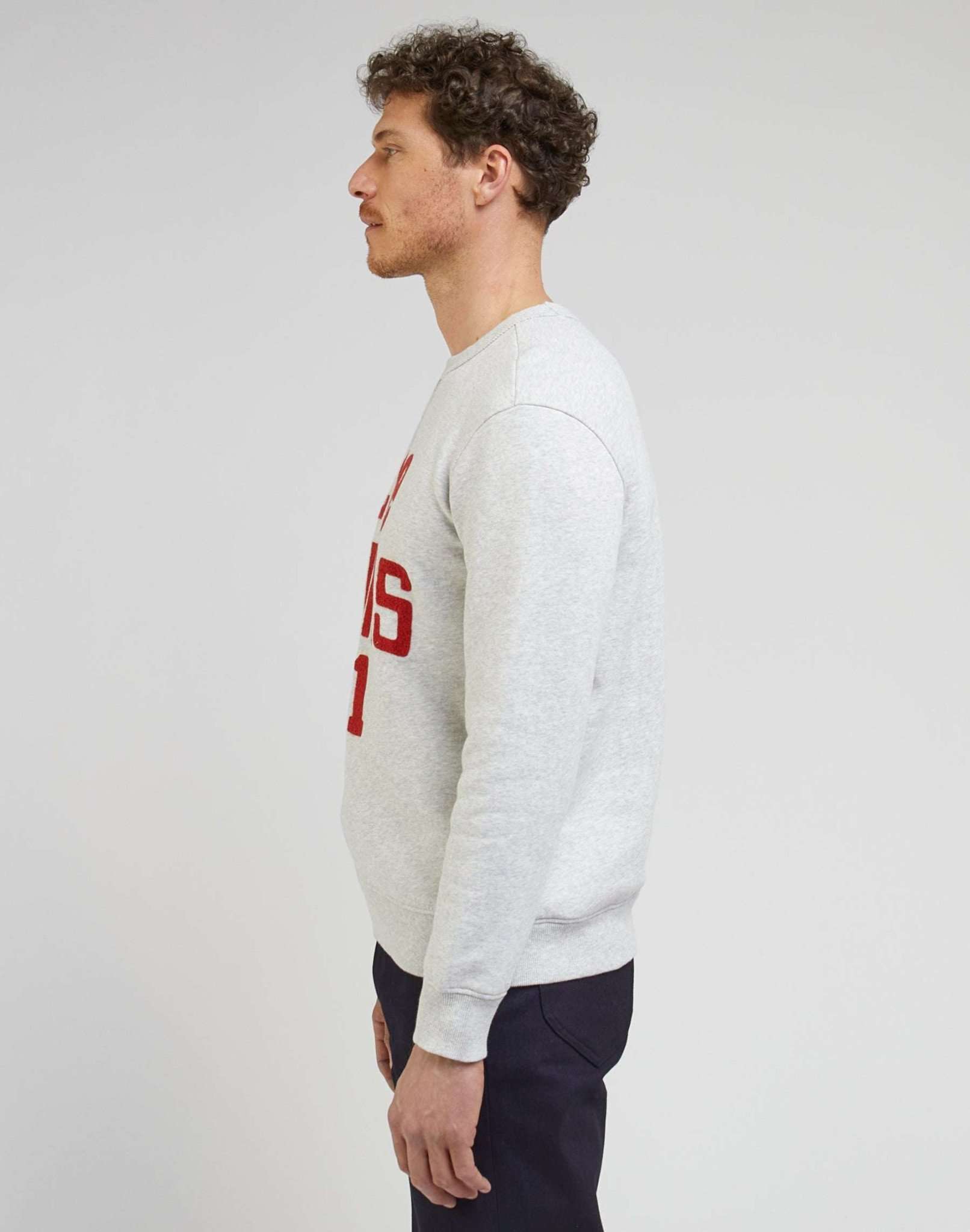 101 Regular Sweatshirt in Sharp Grey Mele Sweatshirts Lee