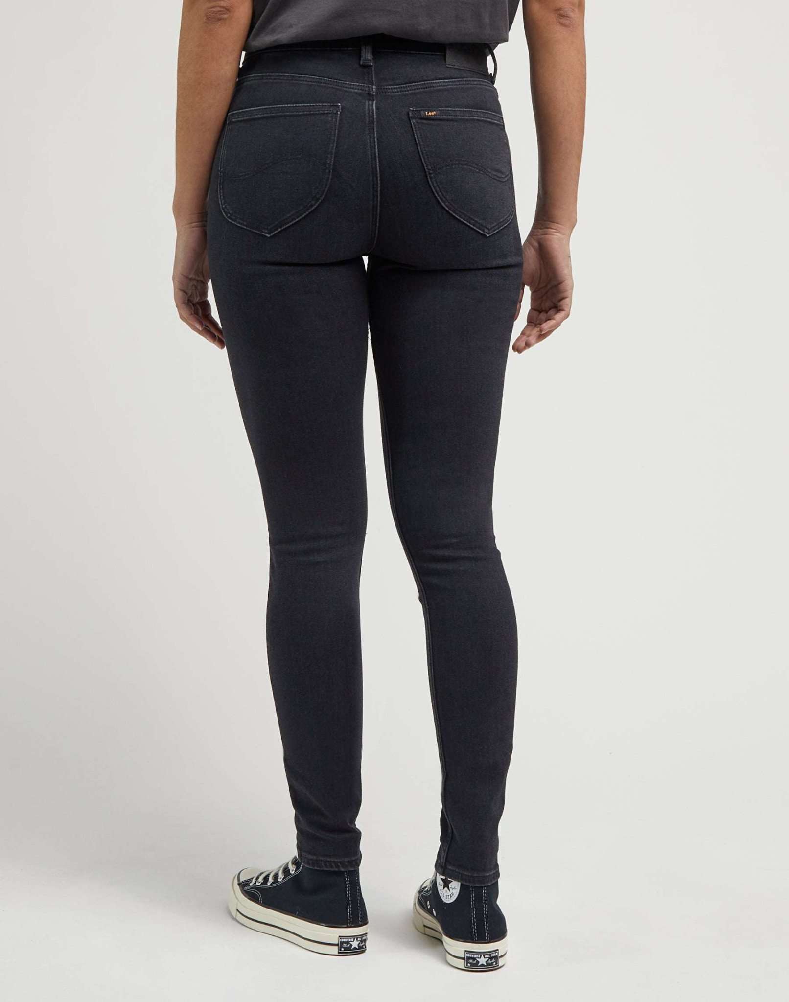 Scarlett High en jean tinglé noir Lee