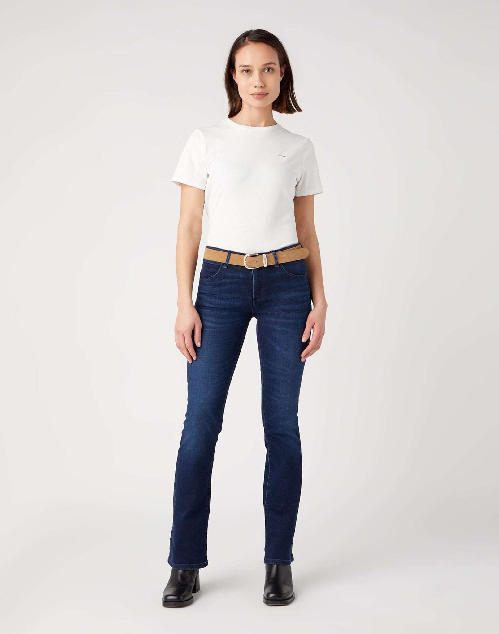 Easy Belt in Brown Suede Ceinture Wrangler