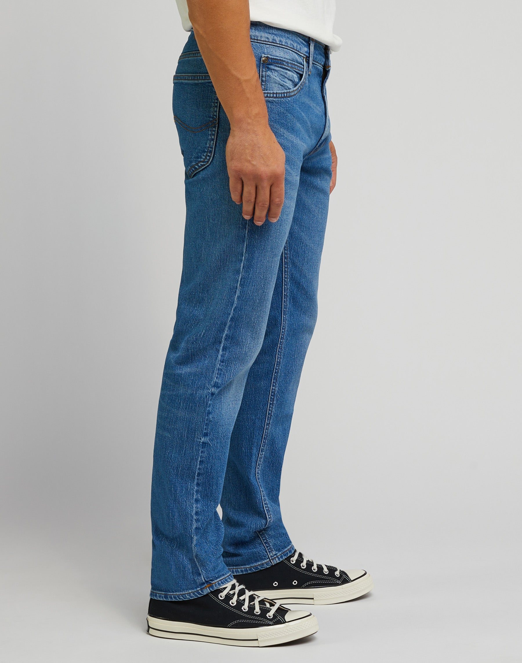 Daren Zip Fly en jeans vintage indigo Lee
