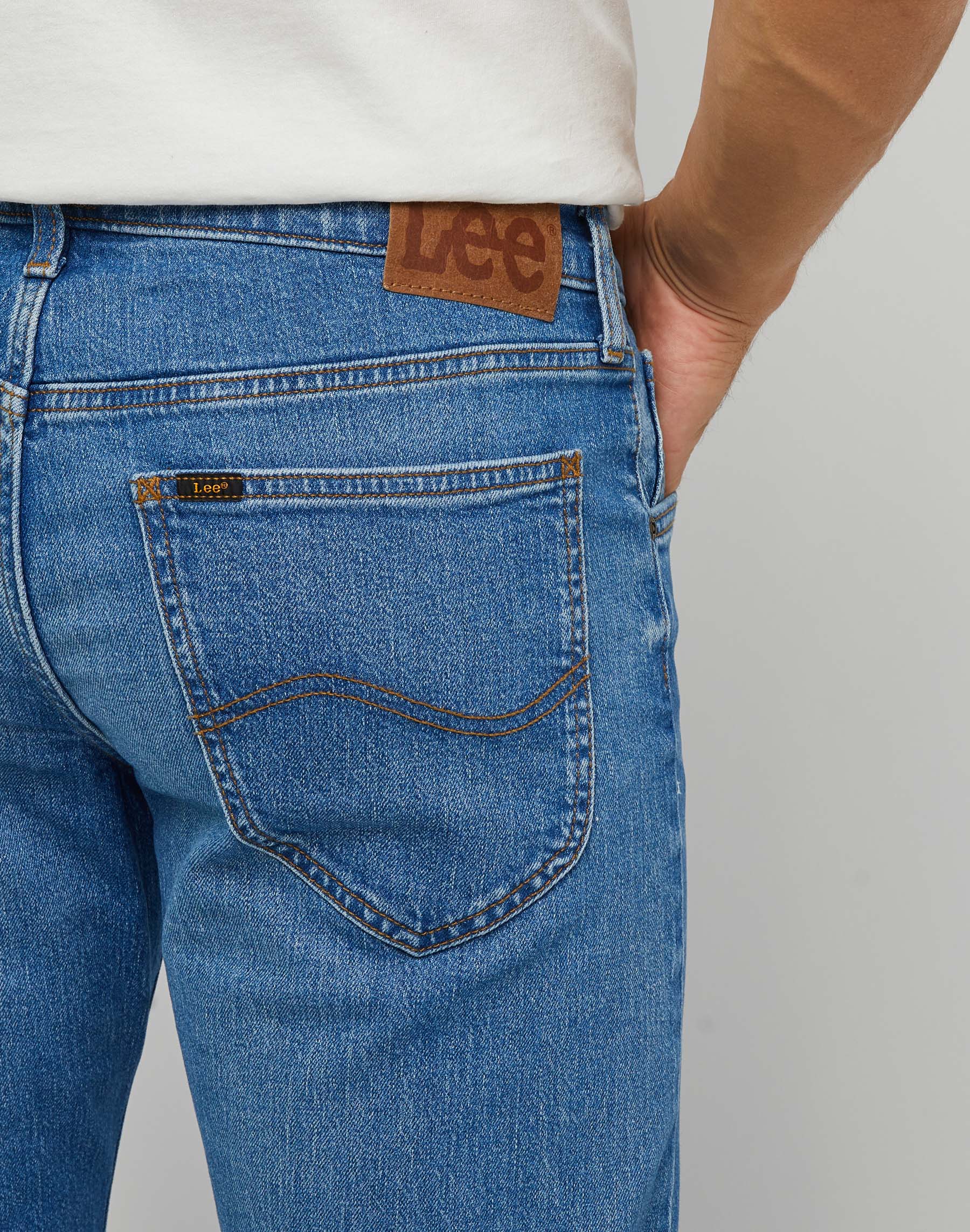Daren Zip Fly en jeans vintage indigo Lee