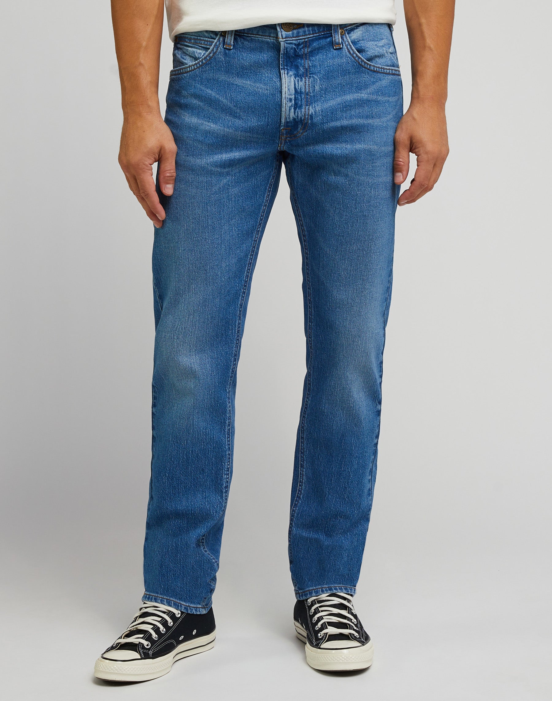 Daren Zip Fly en jeans vintage indigo Lee