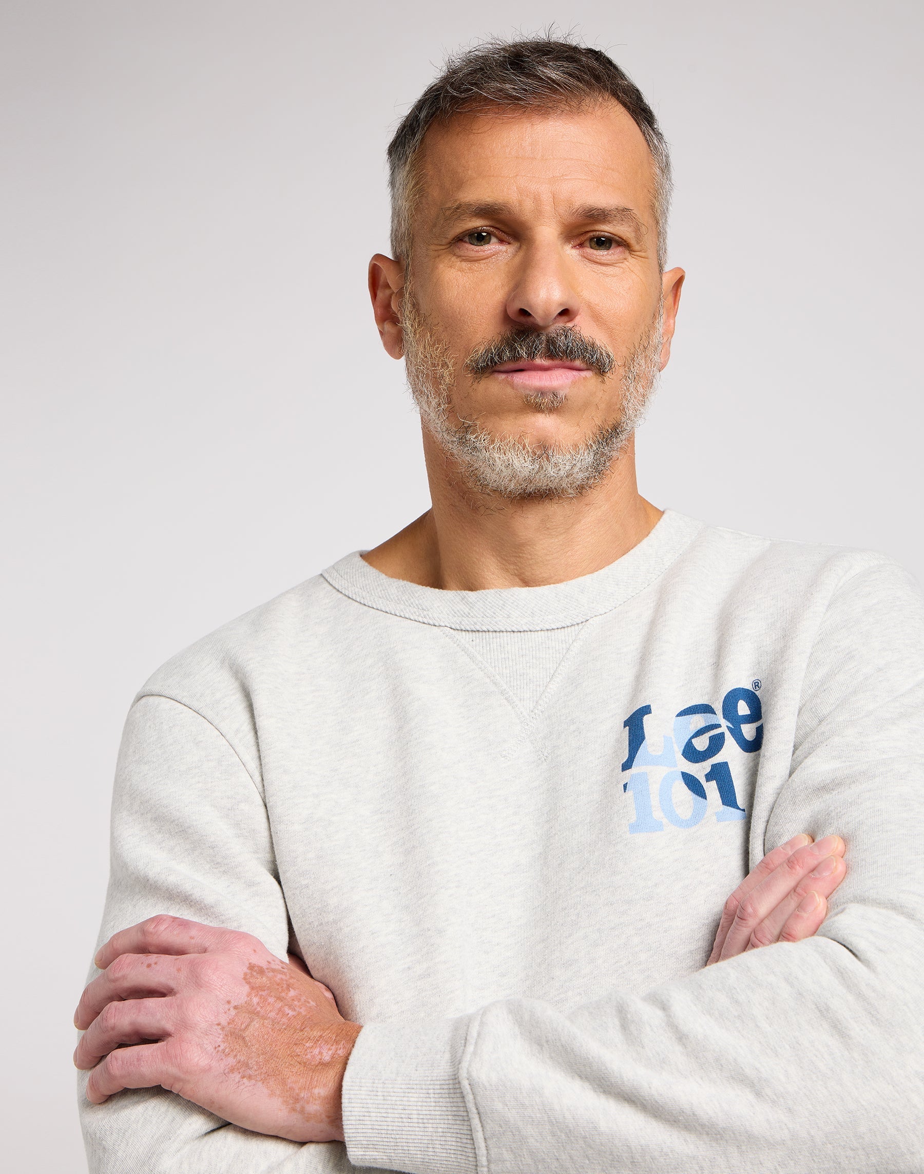 101 Rider Sweater in Sharp Grey Mele Sweatshirts Lee