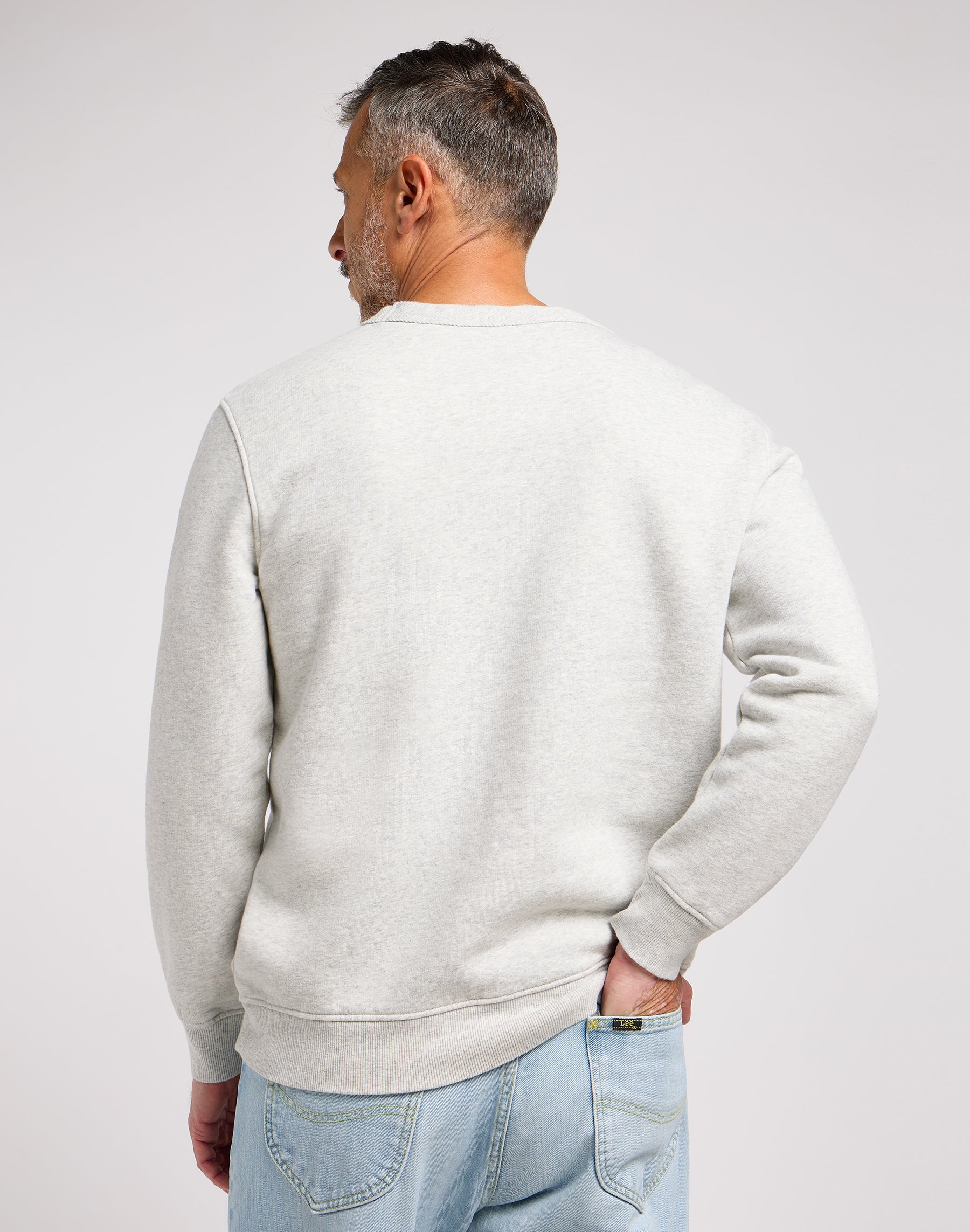 101 Rider Sweater in Sharp Grey Mele Sweatshirts Lee