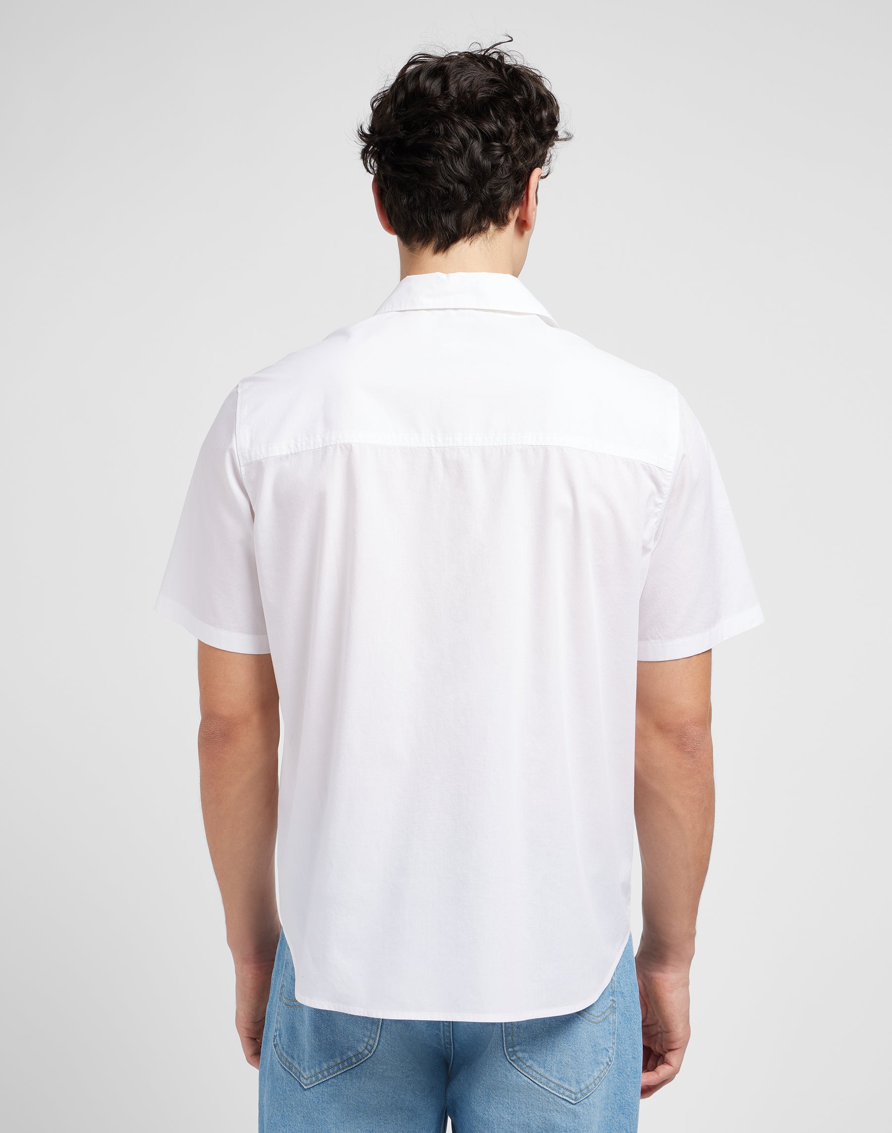 Patch Shirt in Bright White Chemises Lee