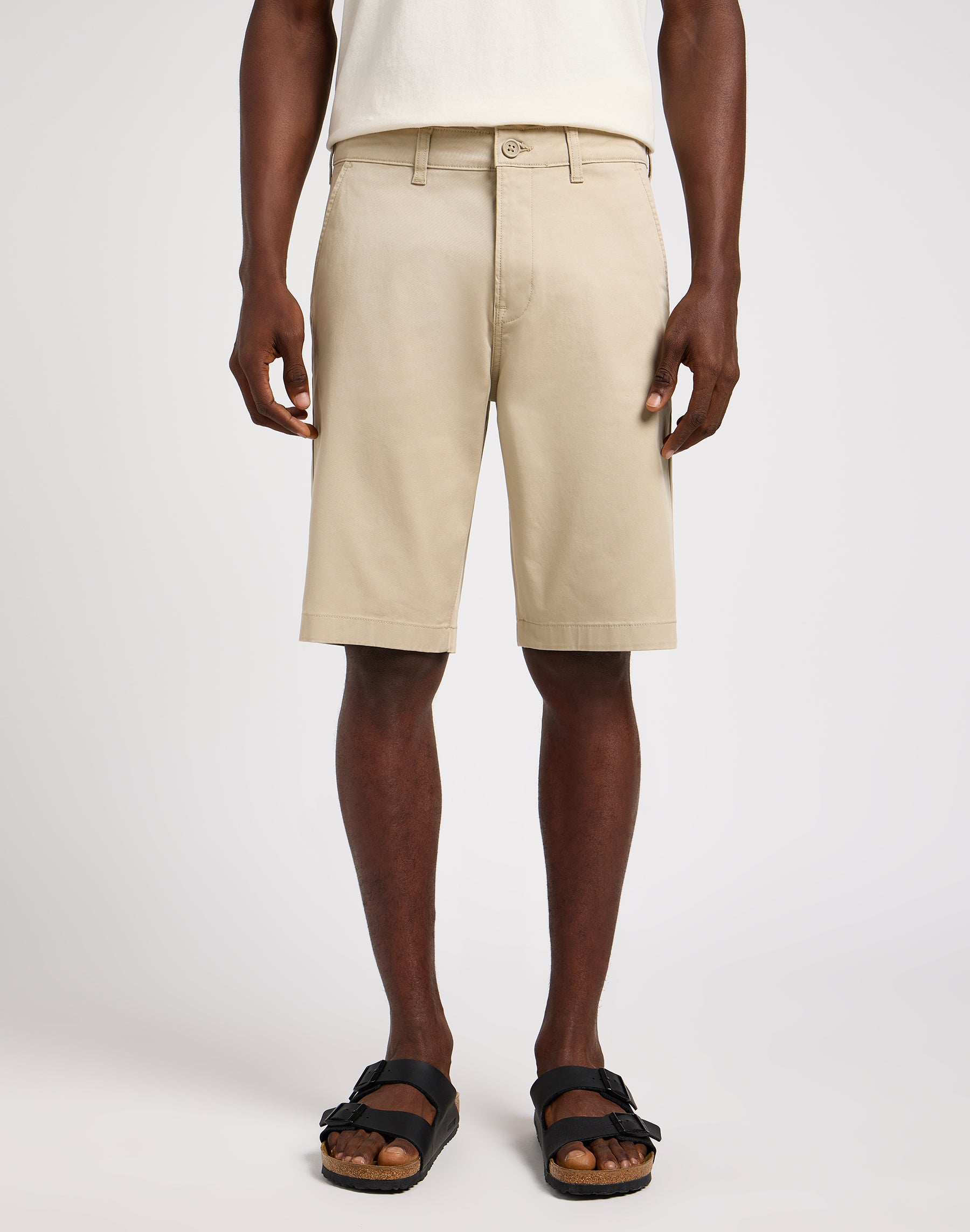 Regular Chino Short in Stone Chinoshorts Lee