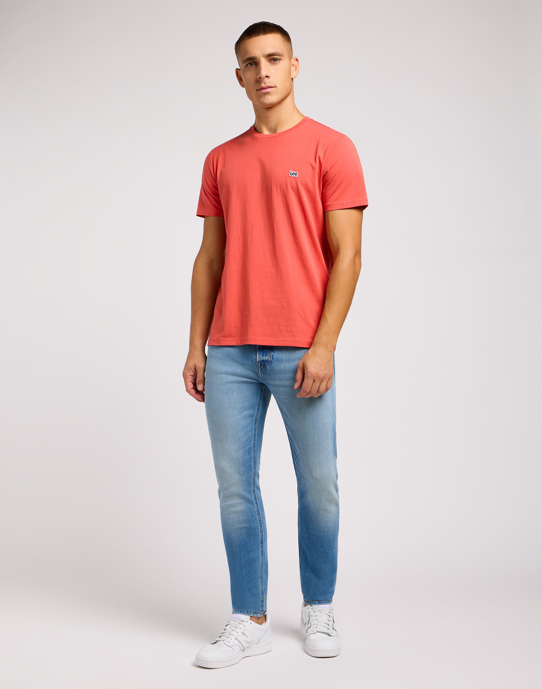 Malone en jeans bleu froid Lee