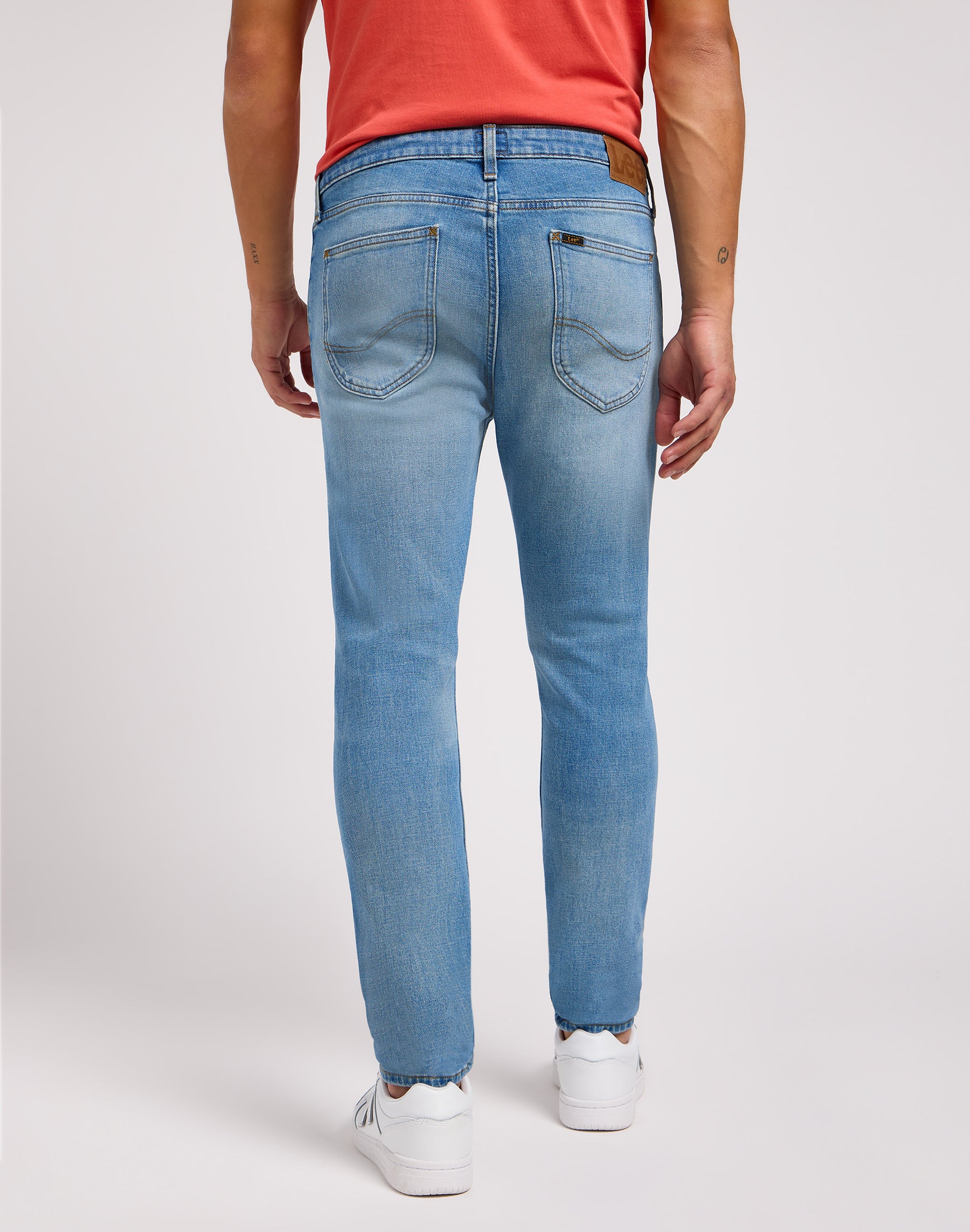 Malone en jeans bleu froid Lee