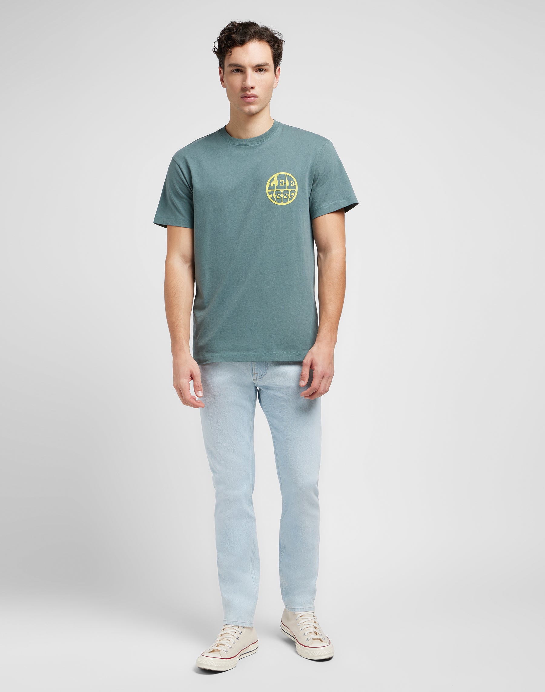 Rider in Worn In Johnny Jeans Lee
