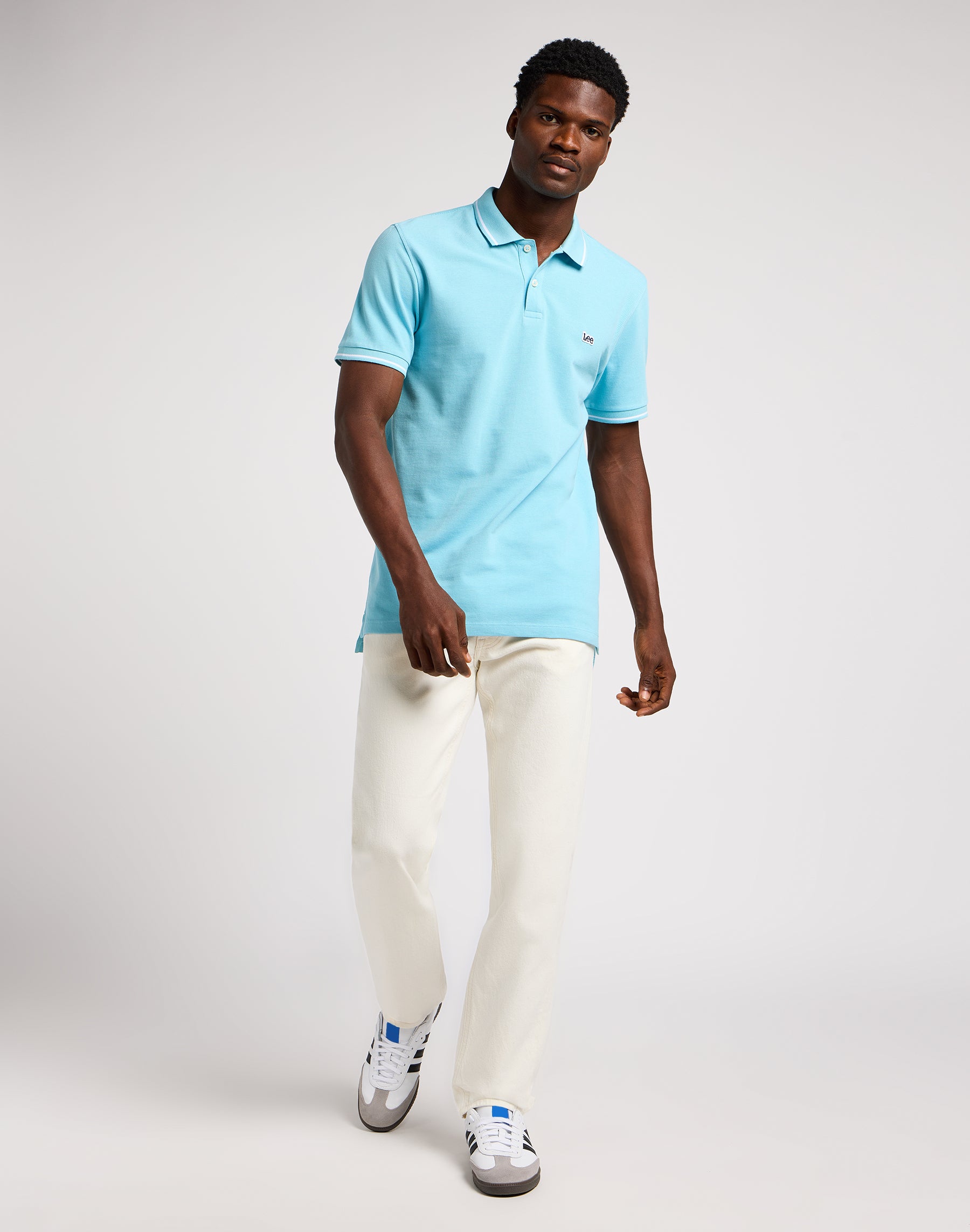 Daren Zip Fly en jeans blanc Lee