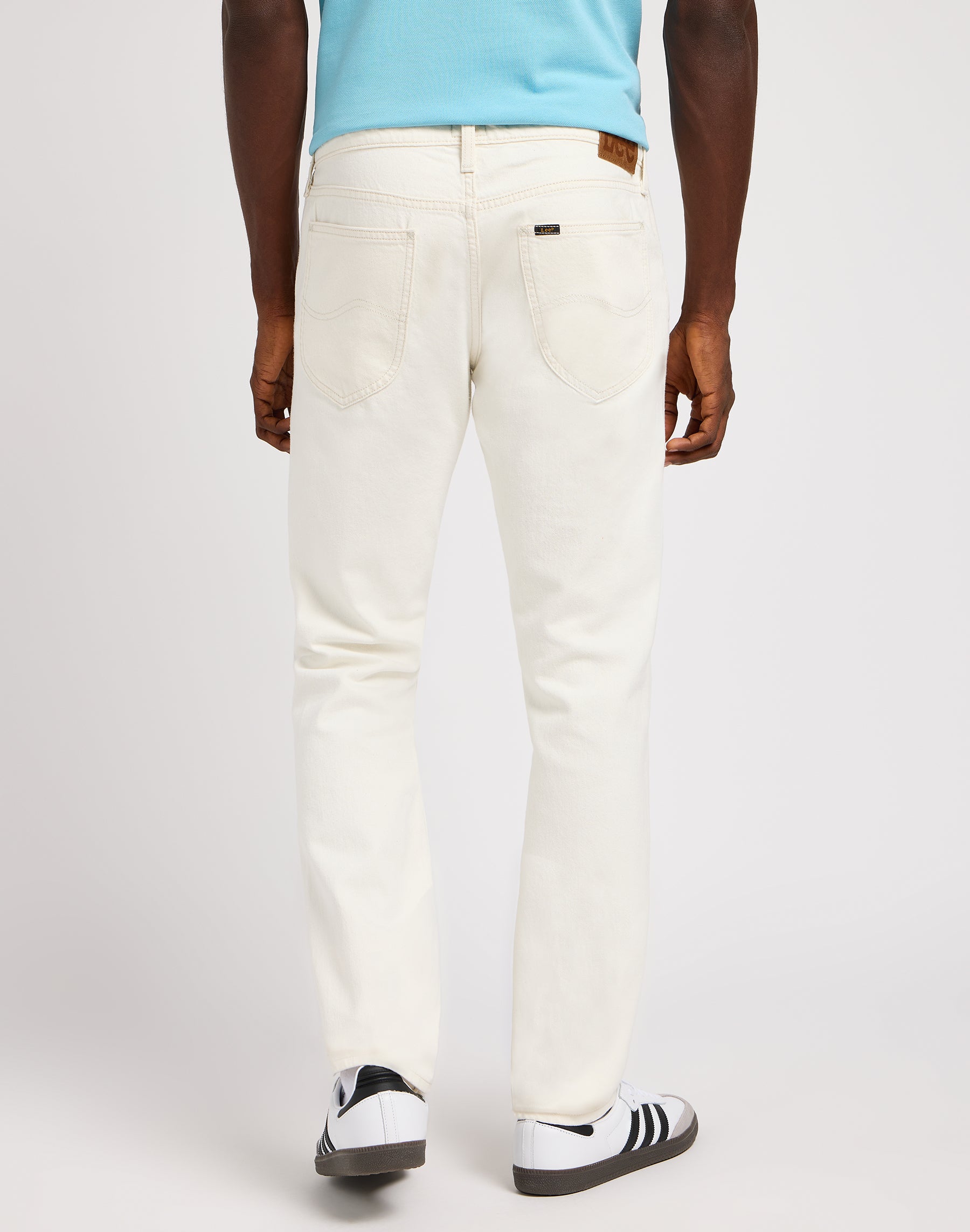 Daren Zip Fly en jeans blanc Lee