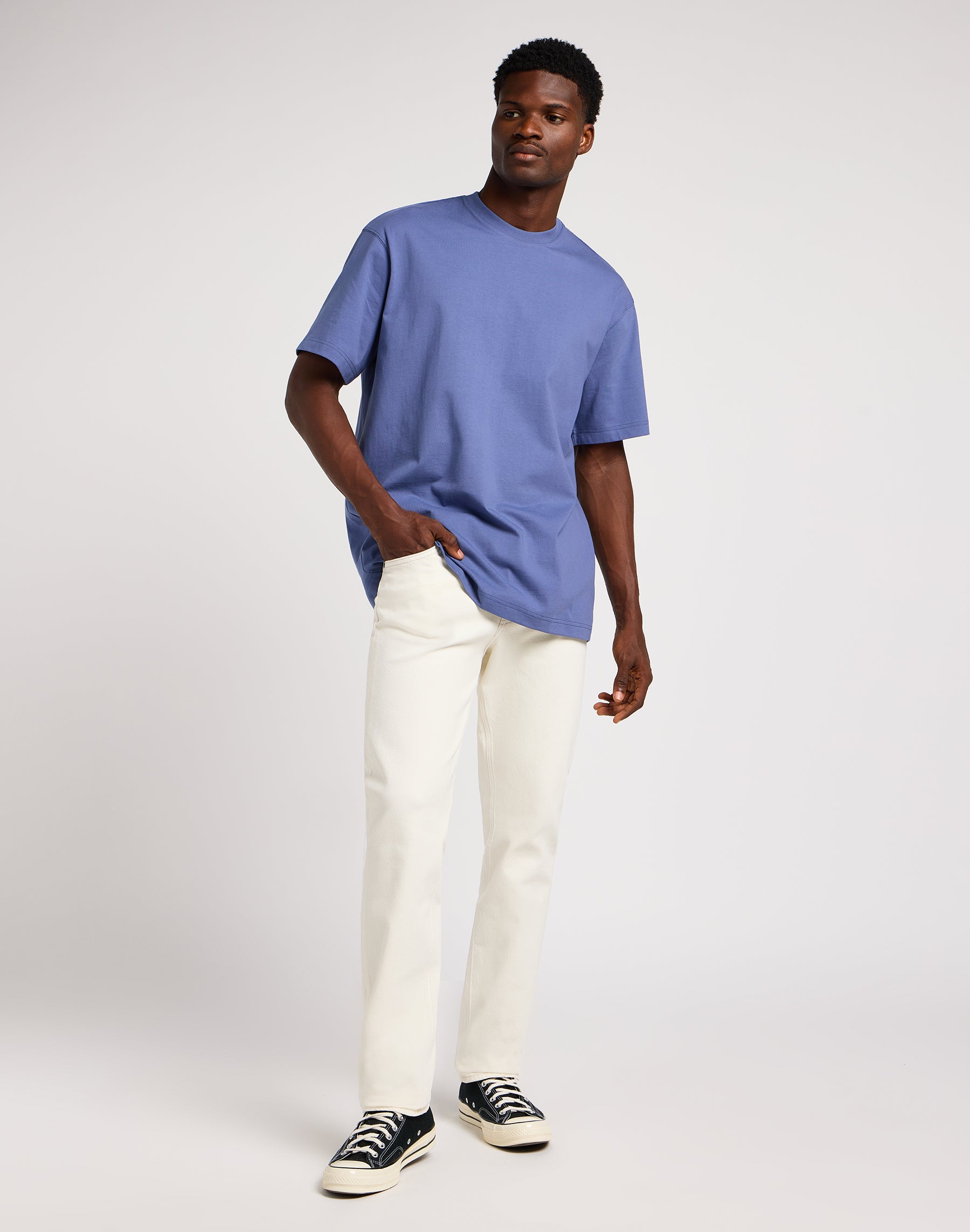 Ouest en jeans blanc cassé Lee