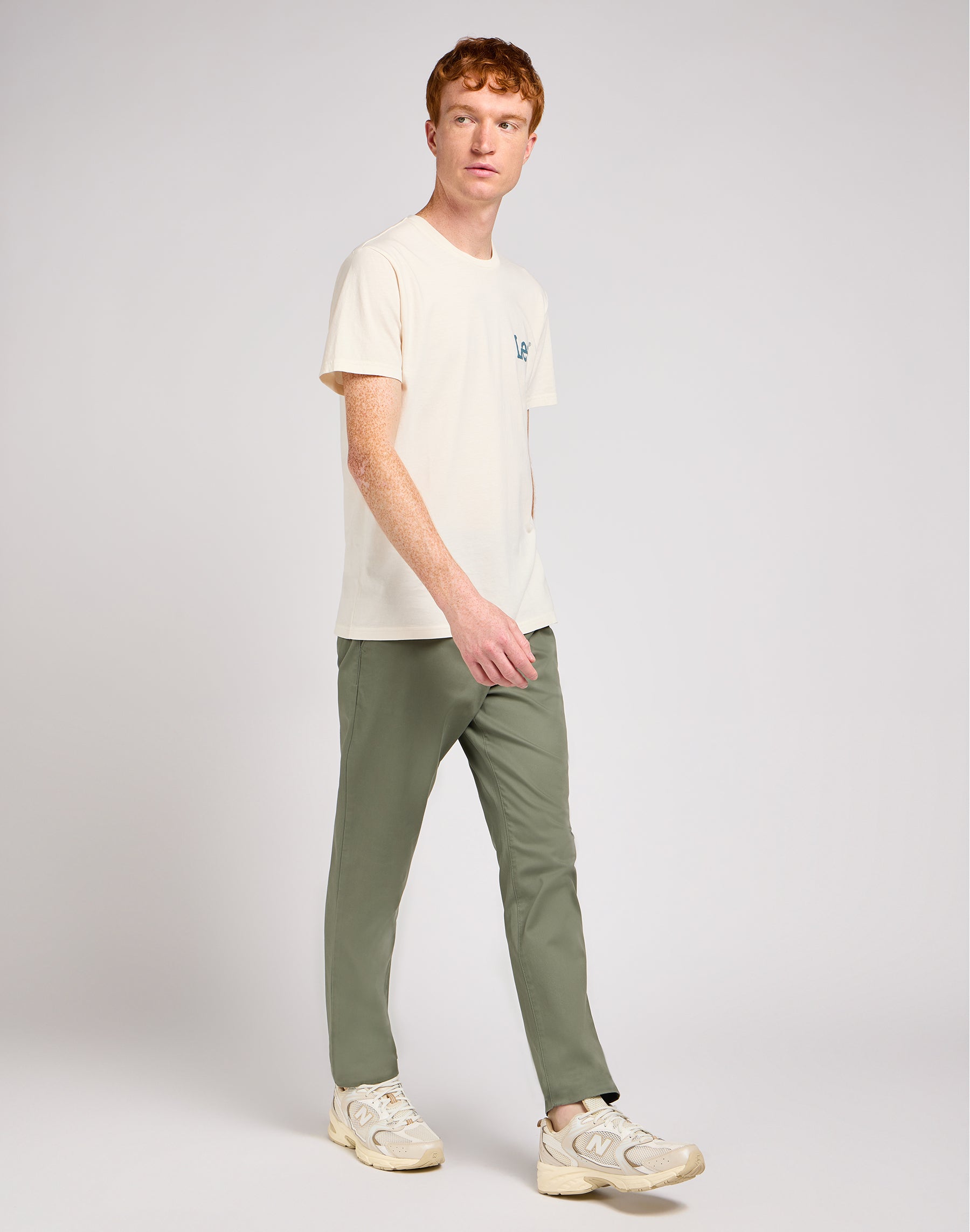 Slim Chino dans Olive Grove Pantalon Lee