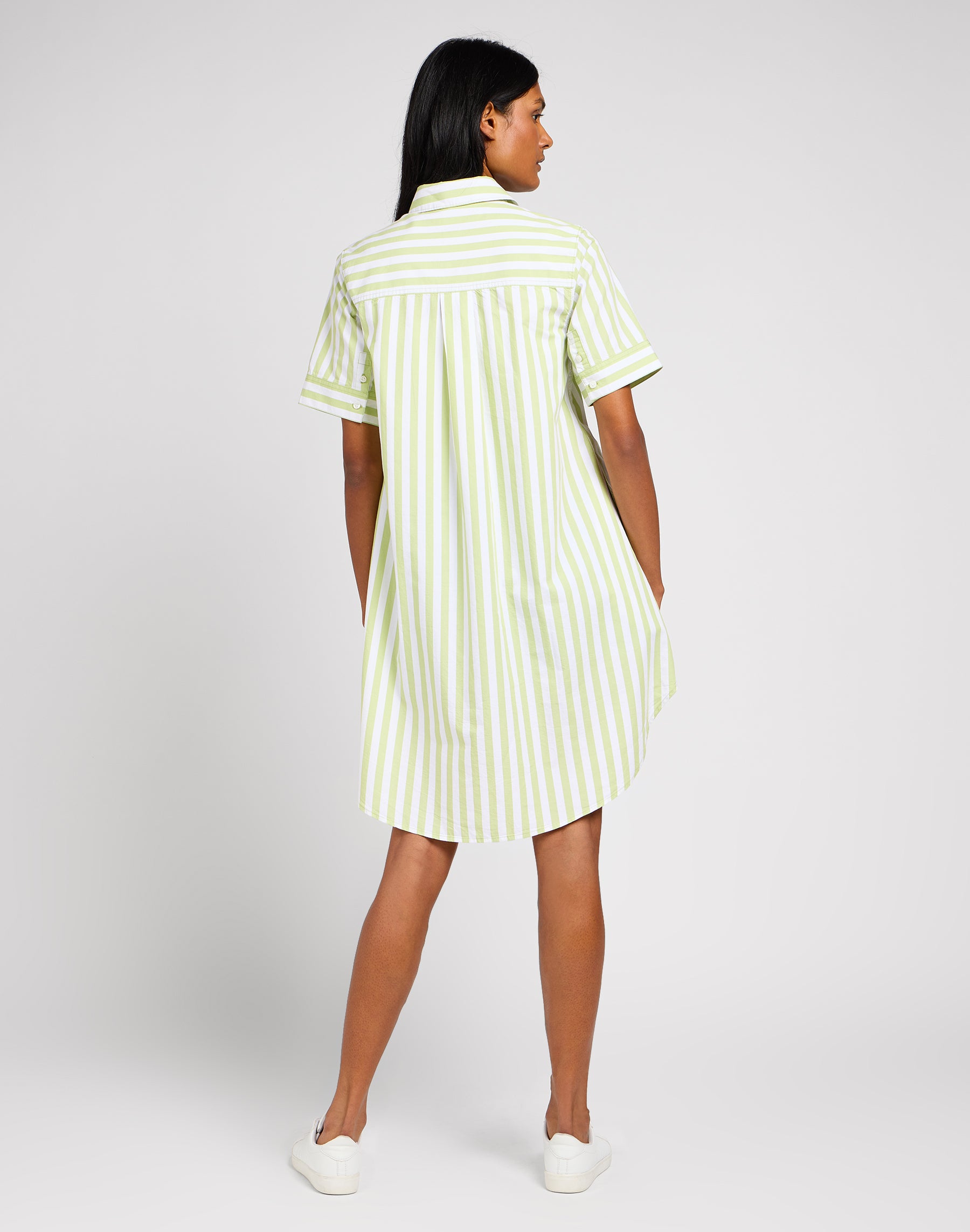 All Purpose A Line Dress in Matcha Robes Lee