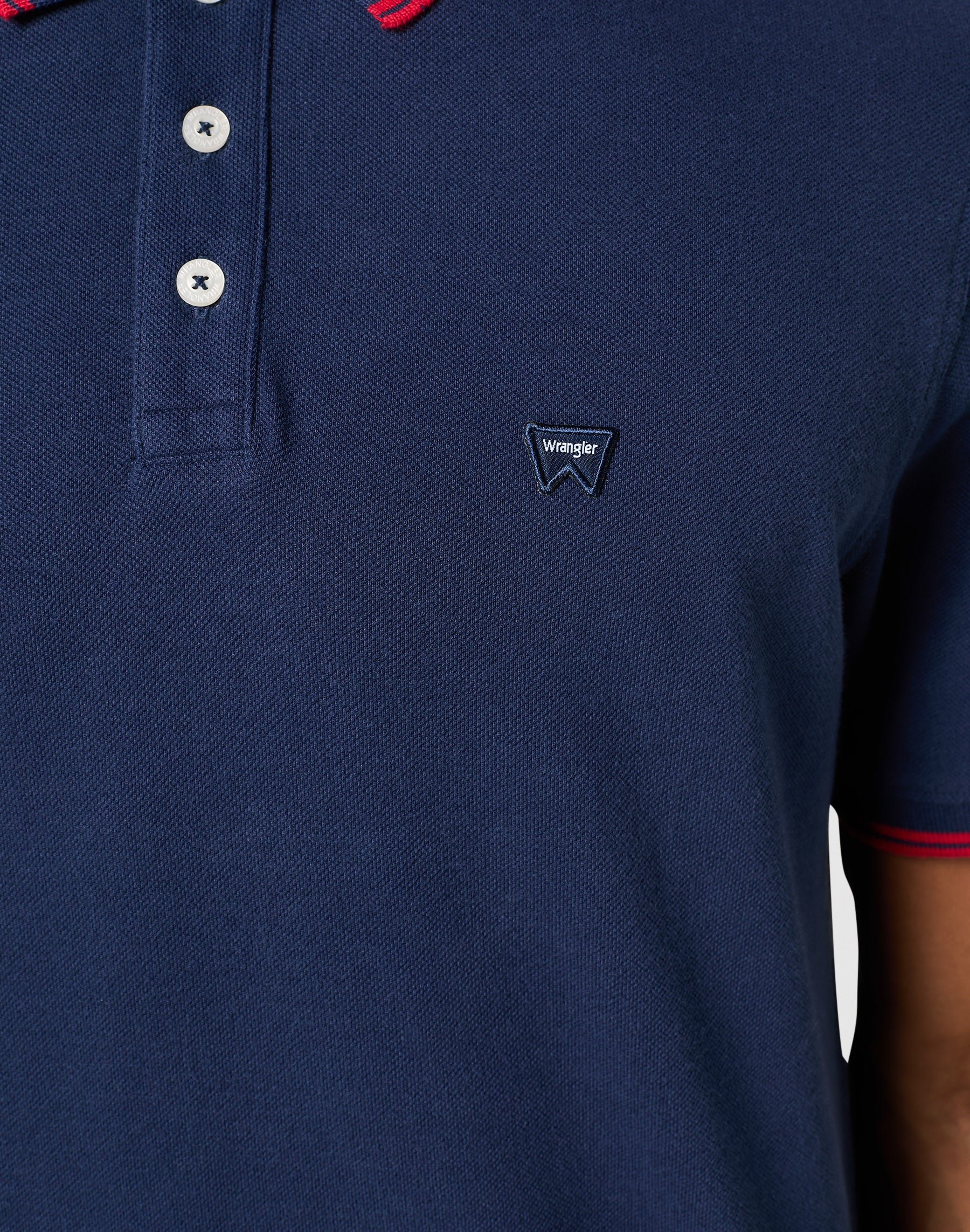 Polo en bleu marine Polos Wrangler