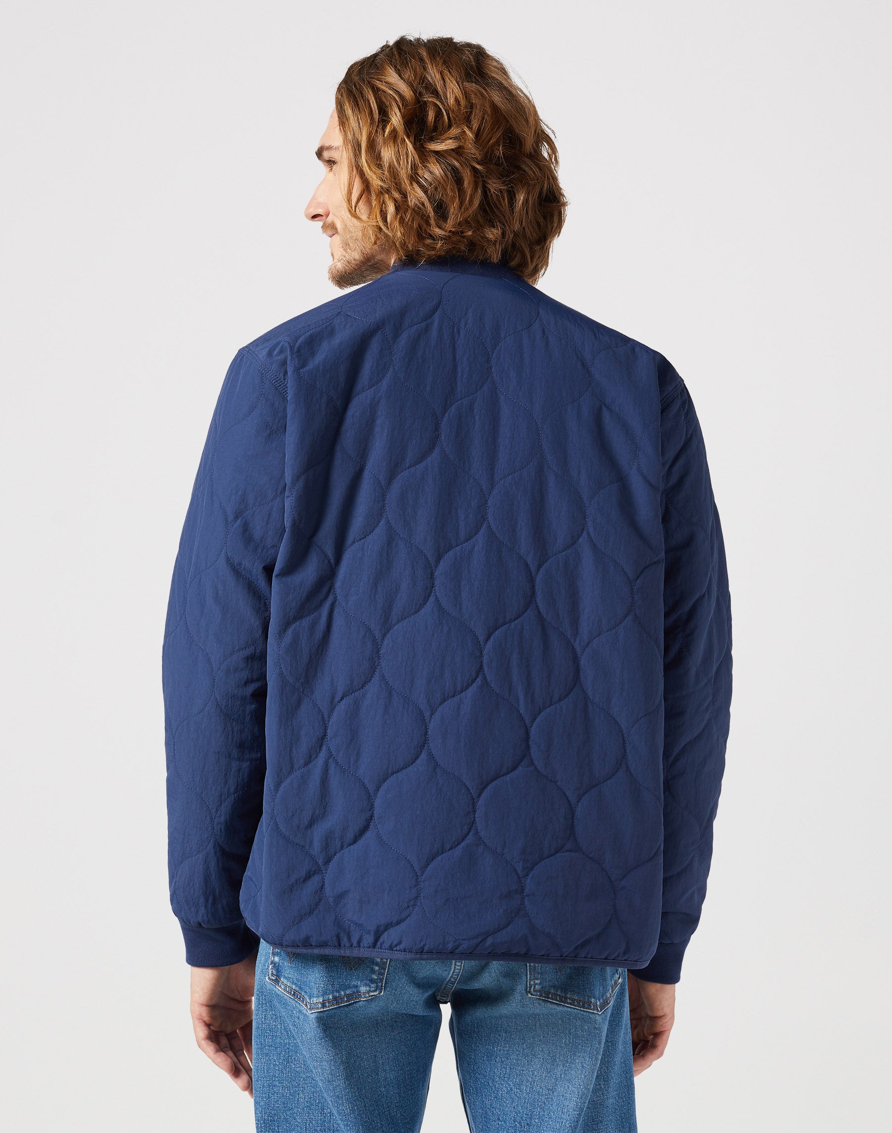 Puffer Jacket in Black Iris Vestes Wrangler