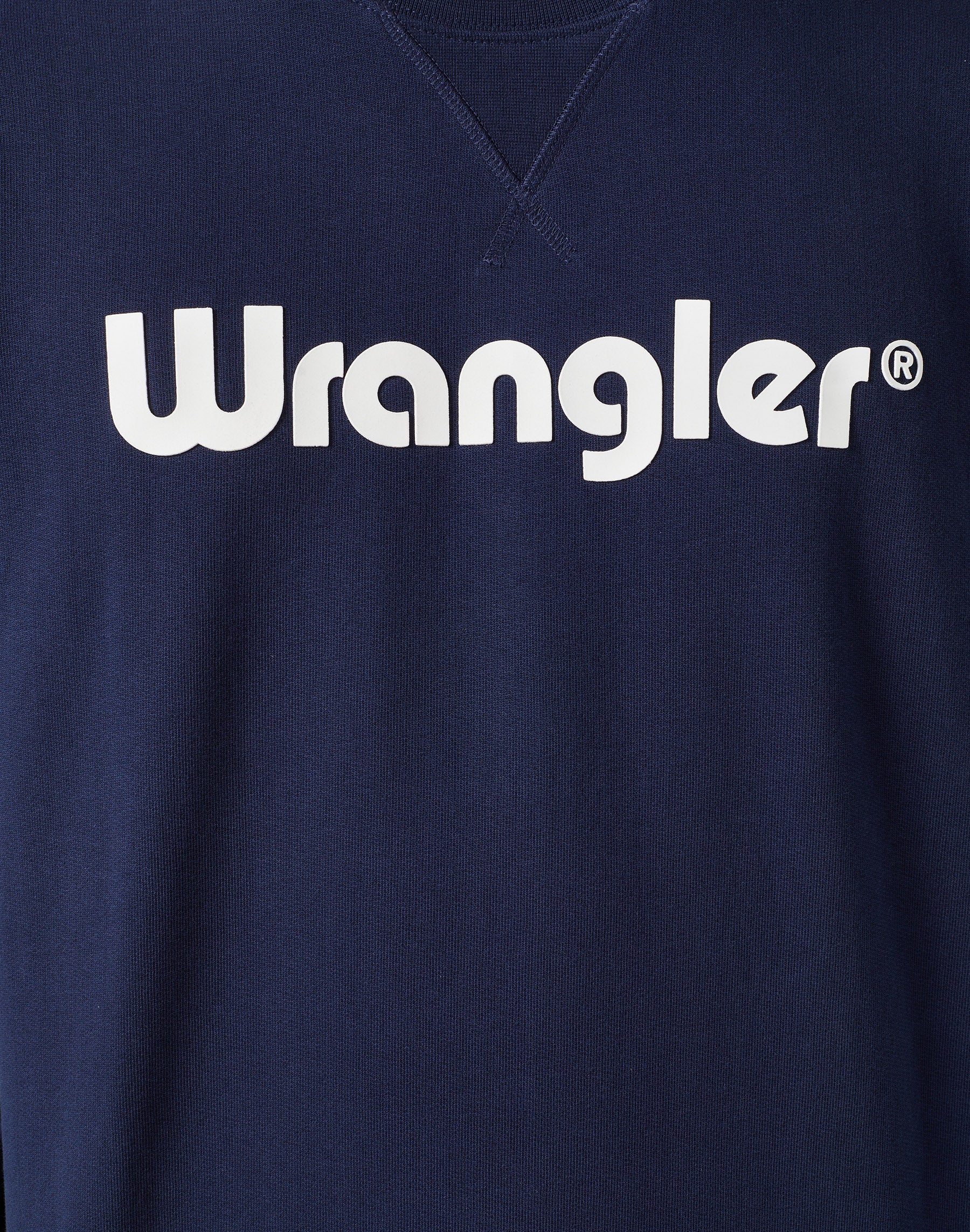 Logo Crew Sweat en bleu marine Sweatshirts Wrangler