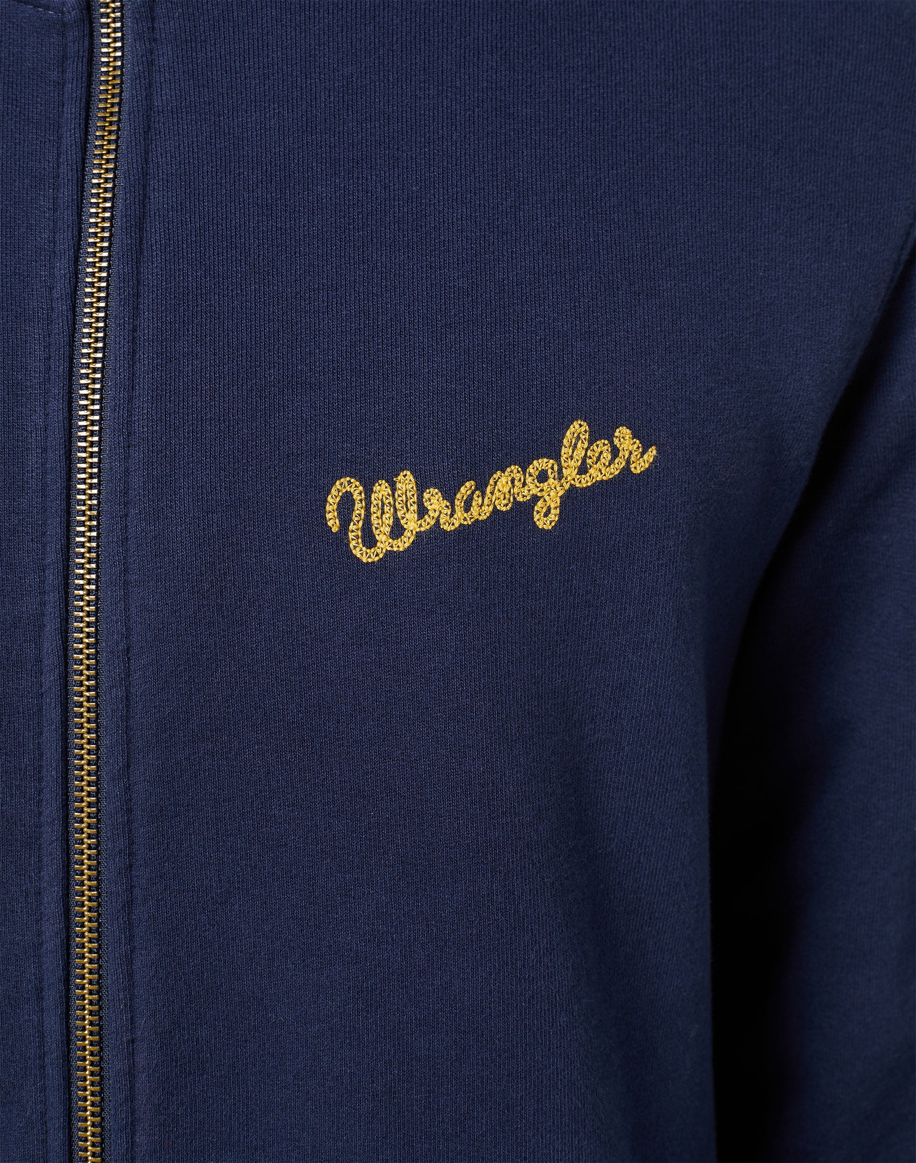 Funnel Neck Zip in Navy Sweat-shirts Wrangler