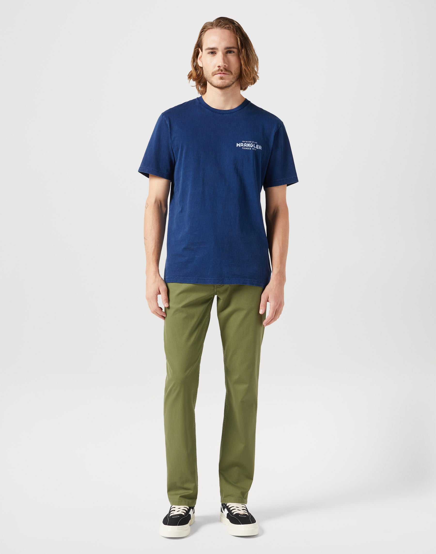 Greensboro Low Stretch in Olive Pantalon Wrangler