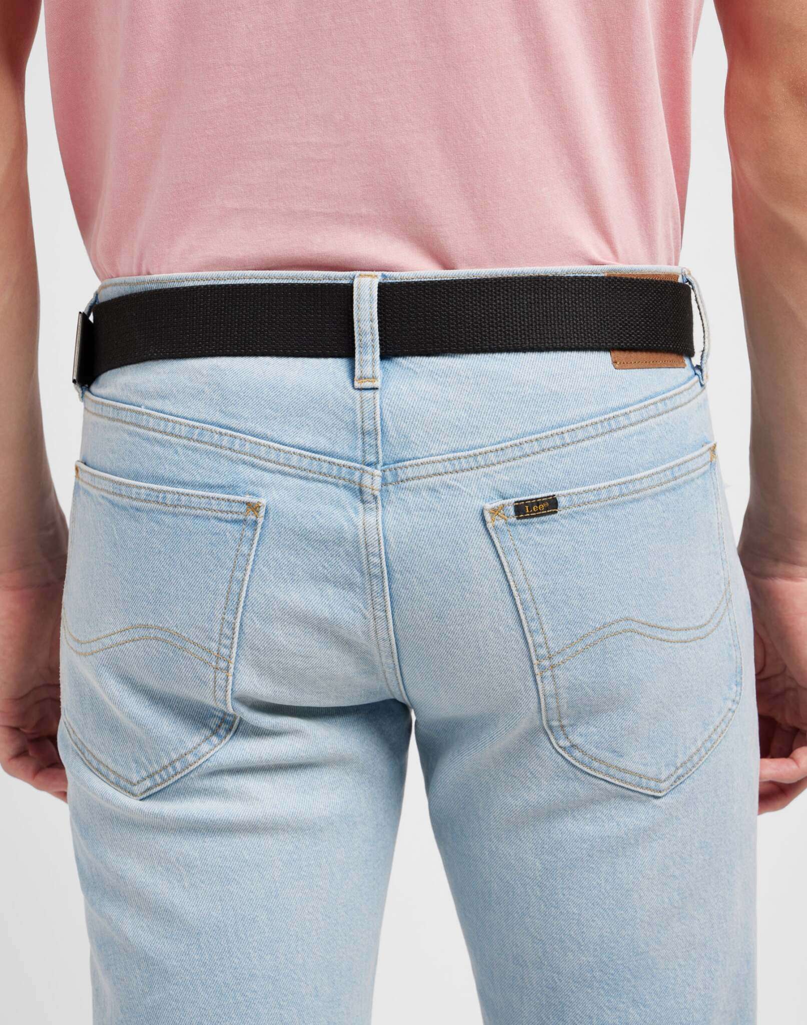 Webbing Belt in Black Ceinture Lee