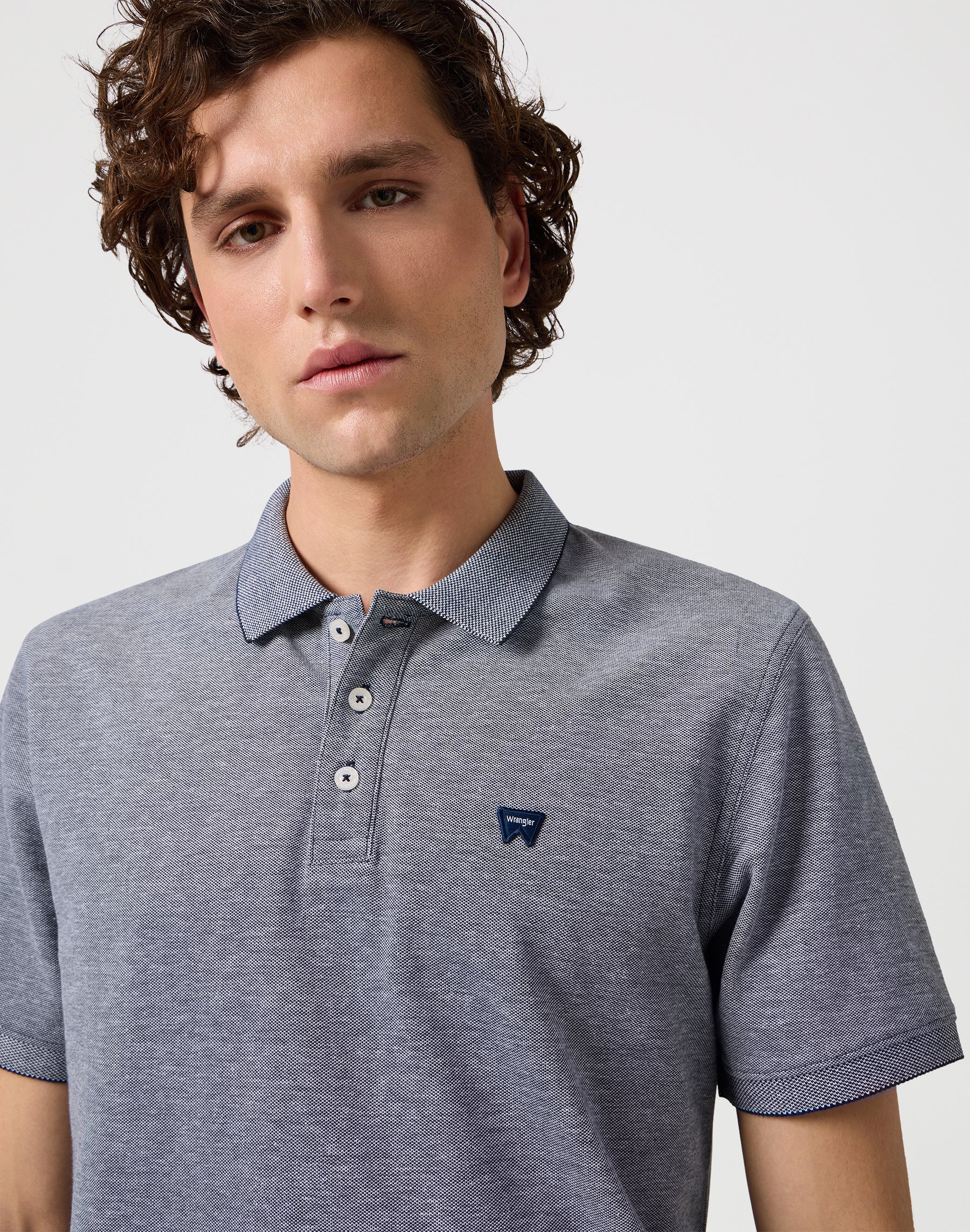 Polo en bleu marine T-shirts Wrangler