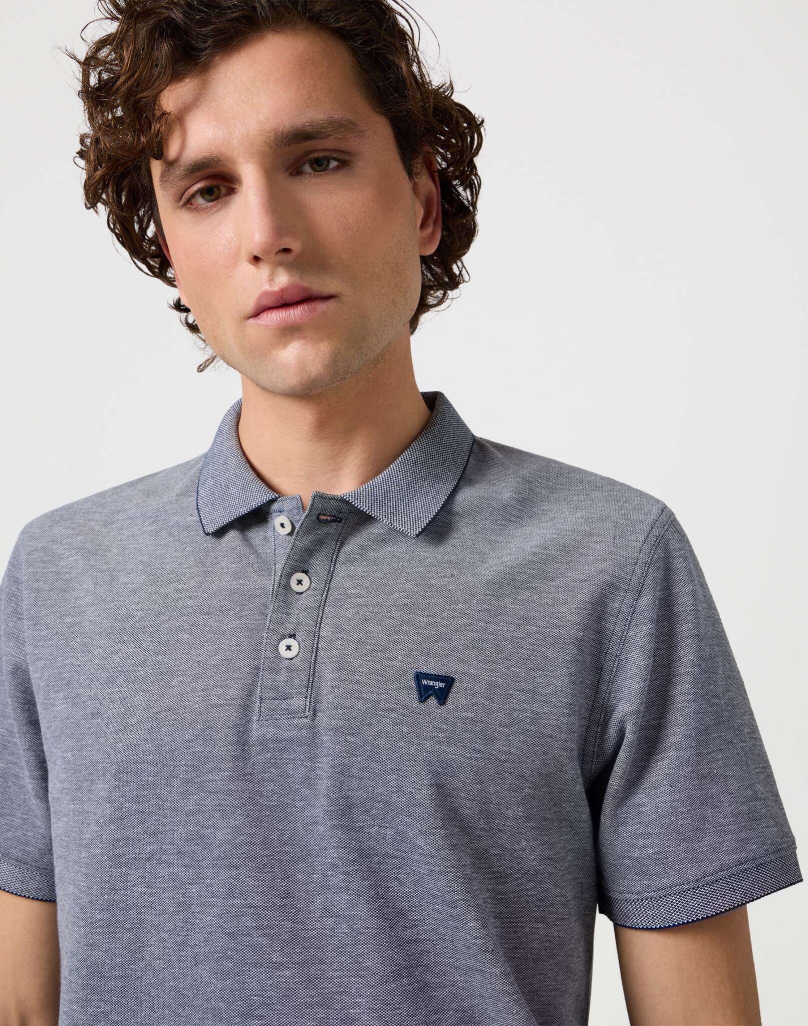 Polo en bleu marine T-shirts Wrangler