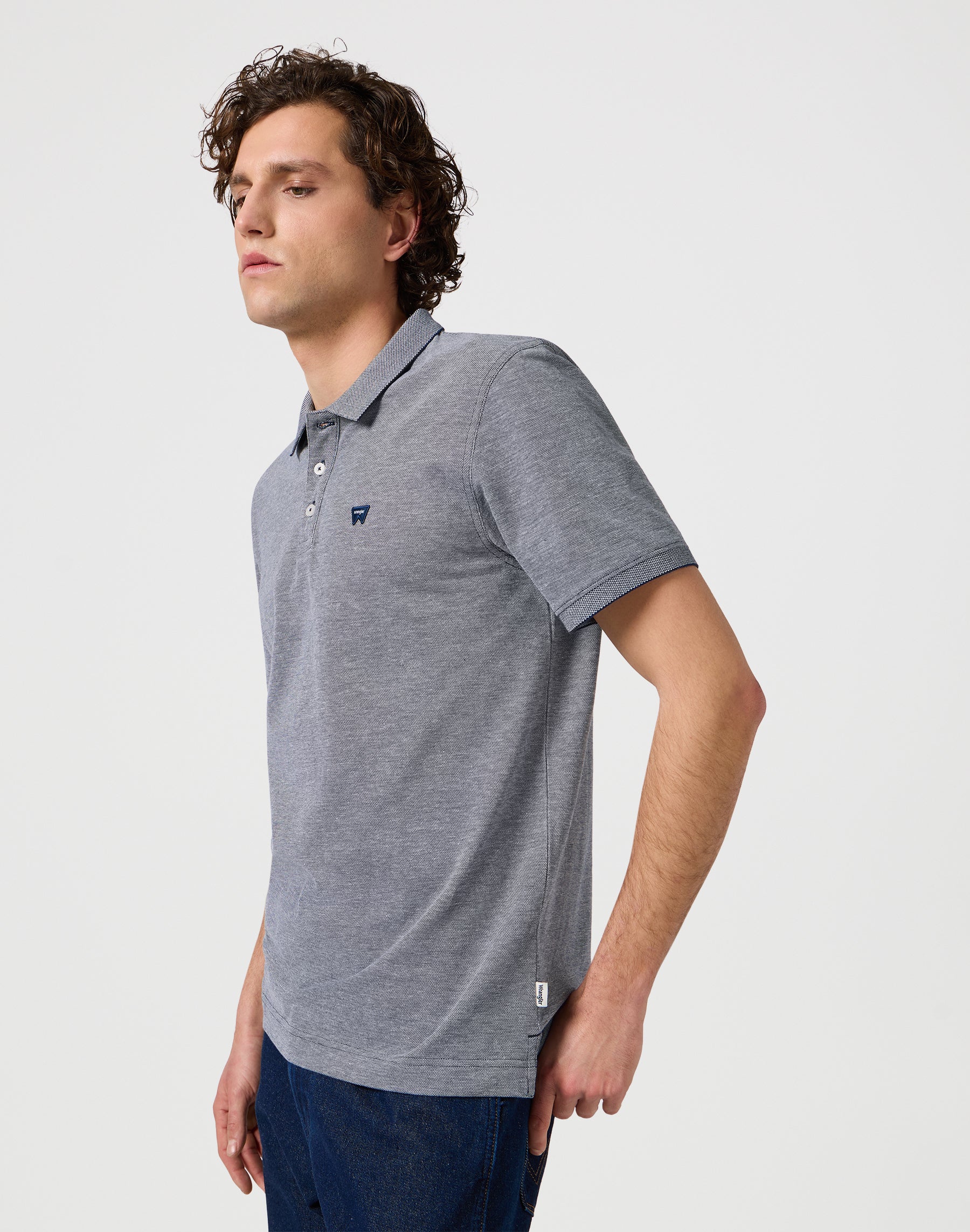 Polo en bleu marine T-shirts Wrangler