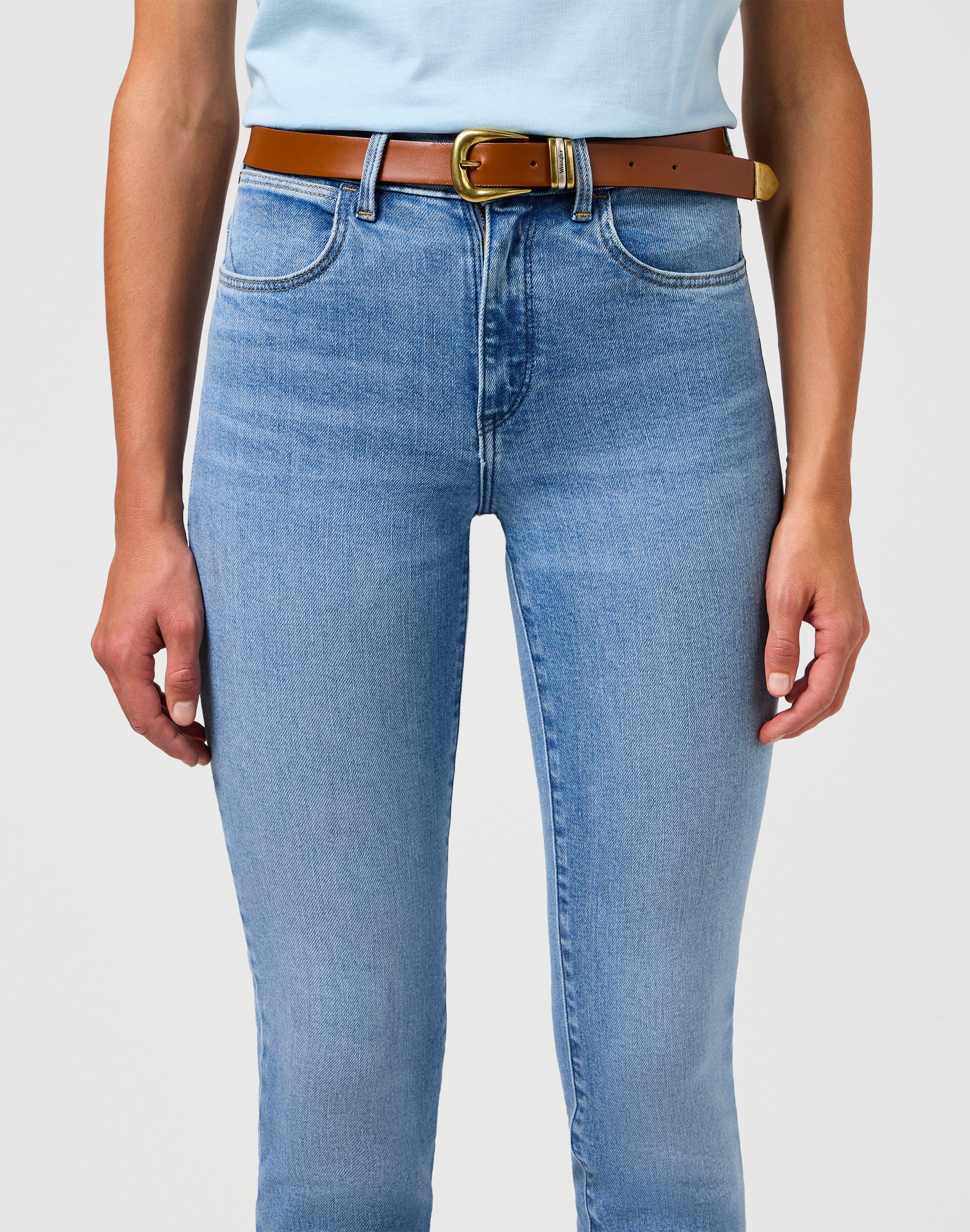Triple Loop Belt in Cognac Ceinture Wrangler