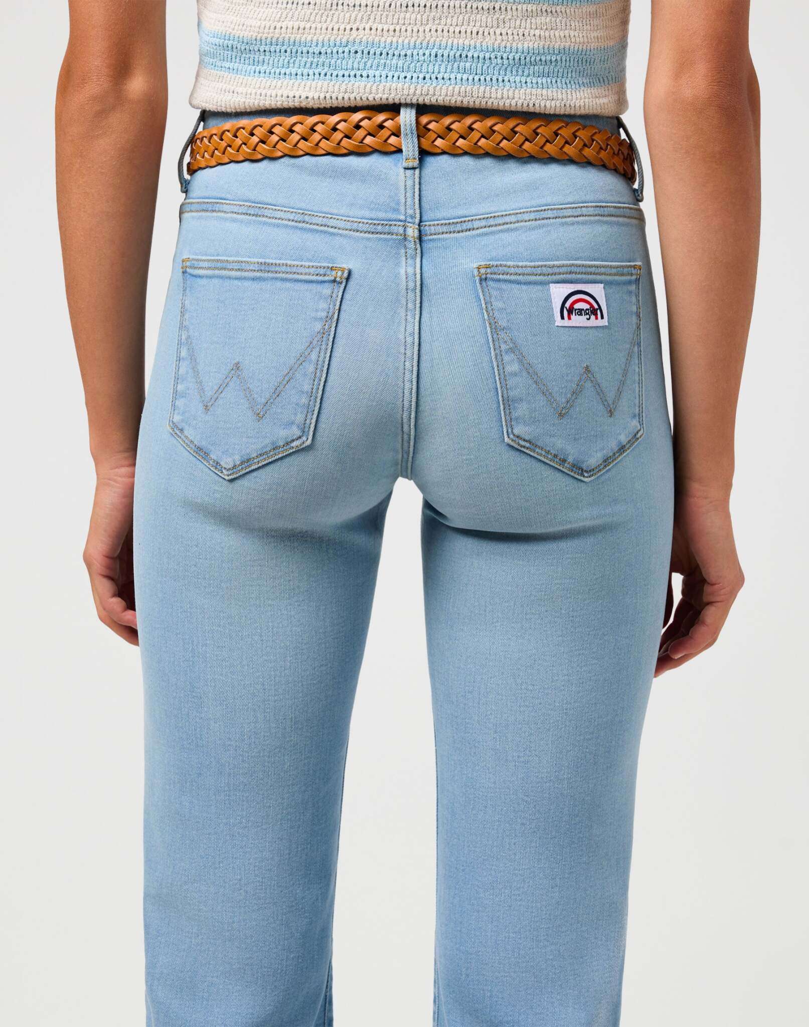 Braided Belt in Cognac Ceinture Wrangler