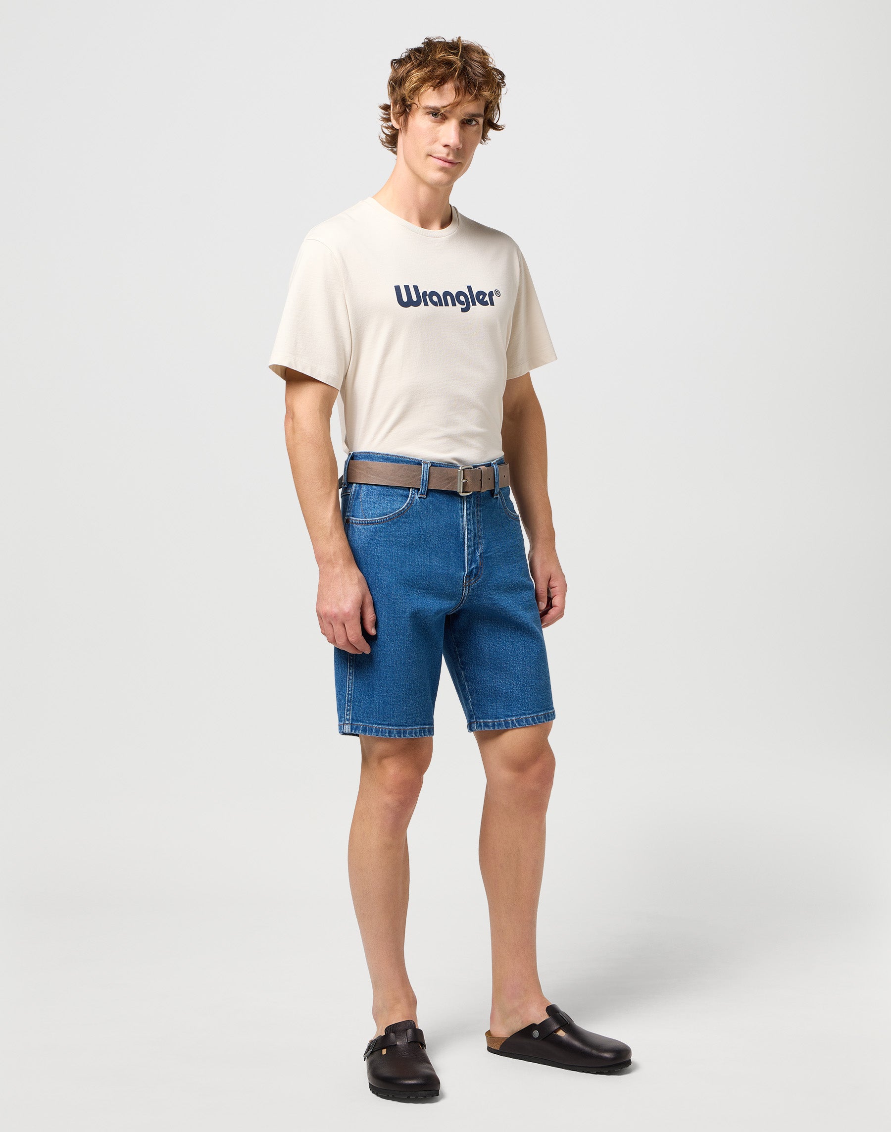 Roller Buckle Belt in Plaza Taupe Ceinture Wrangler