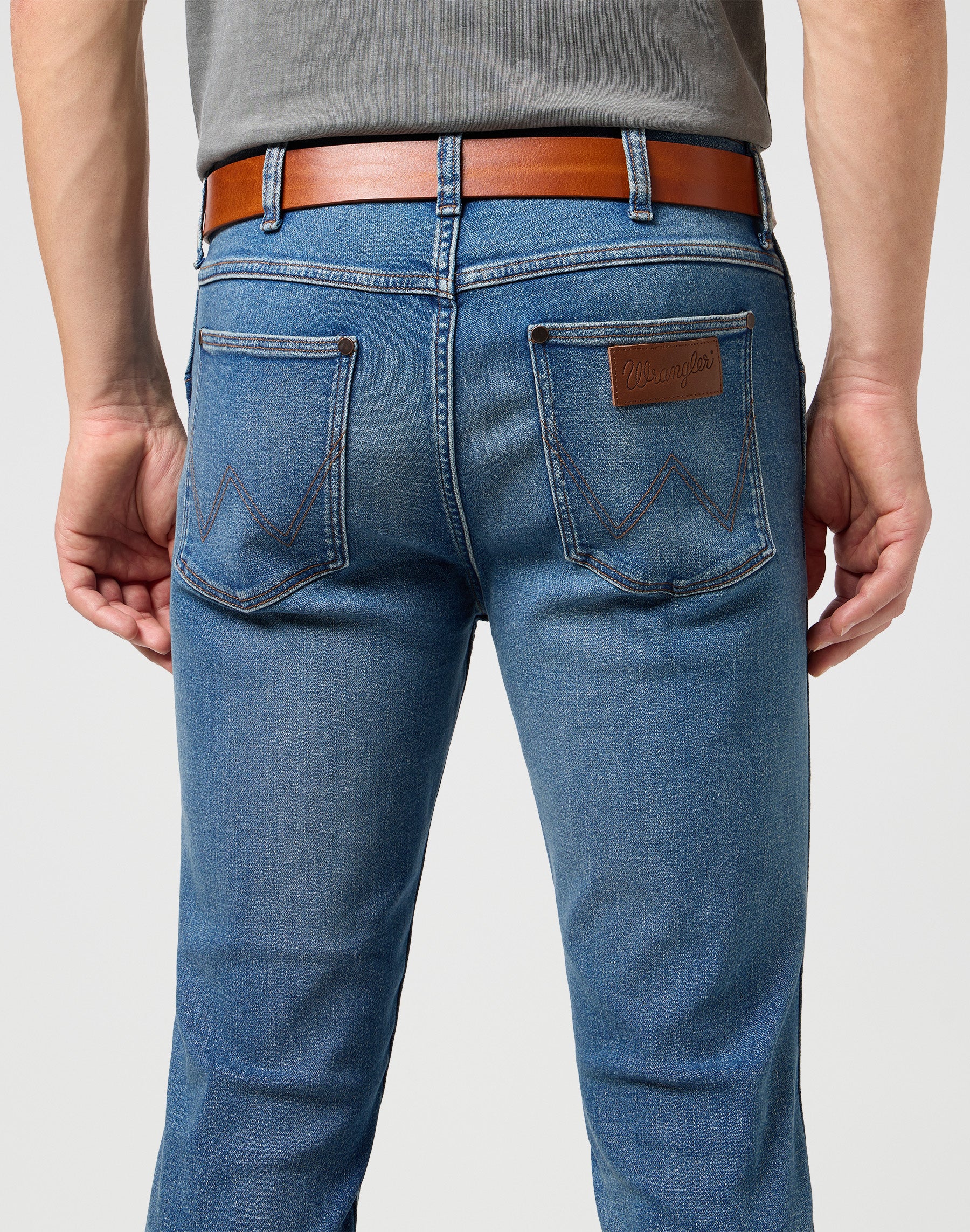 Easy Belt in Cognac Ceinture Wrangler