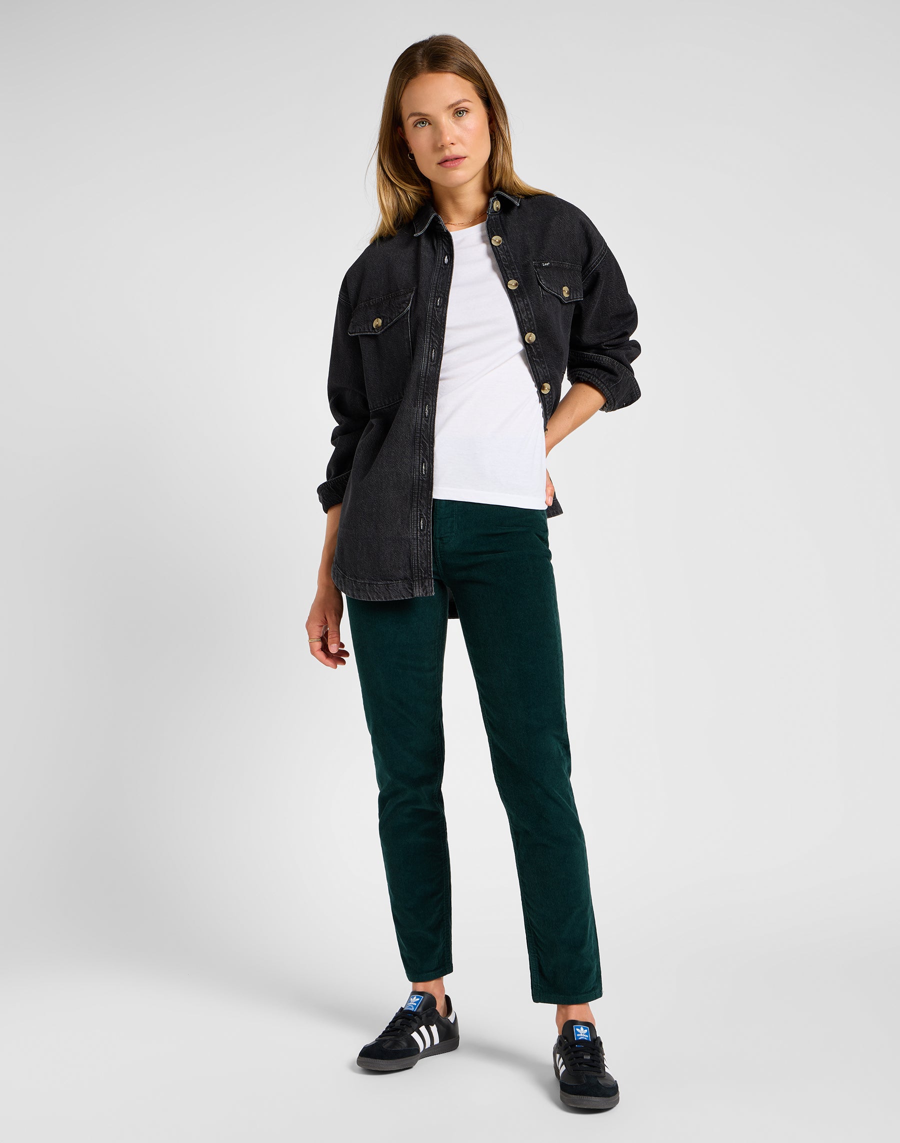 Carol en pantalon Gunmetal Lee