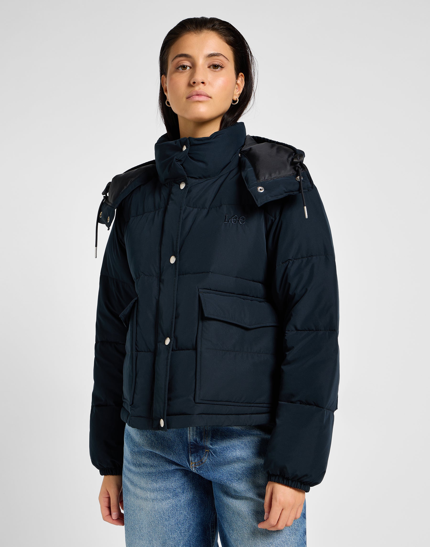 Short à capuche dans Unionall Black Vestes Lee