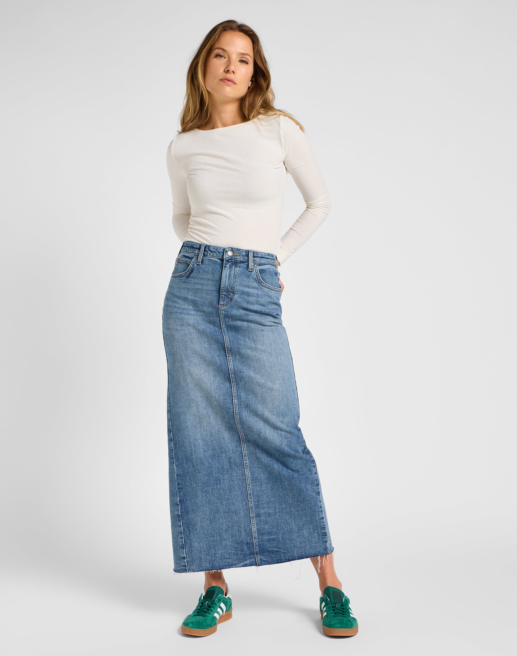 Back Slit Maxi Skirt dans Set Jupes libres Lee