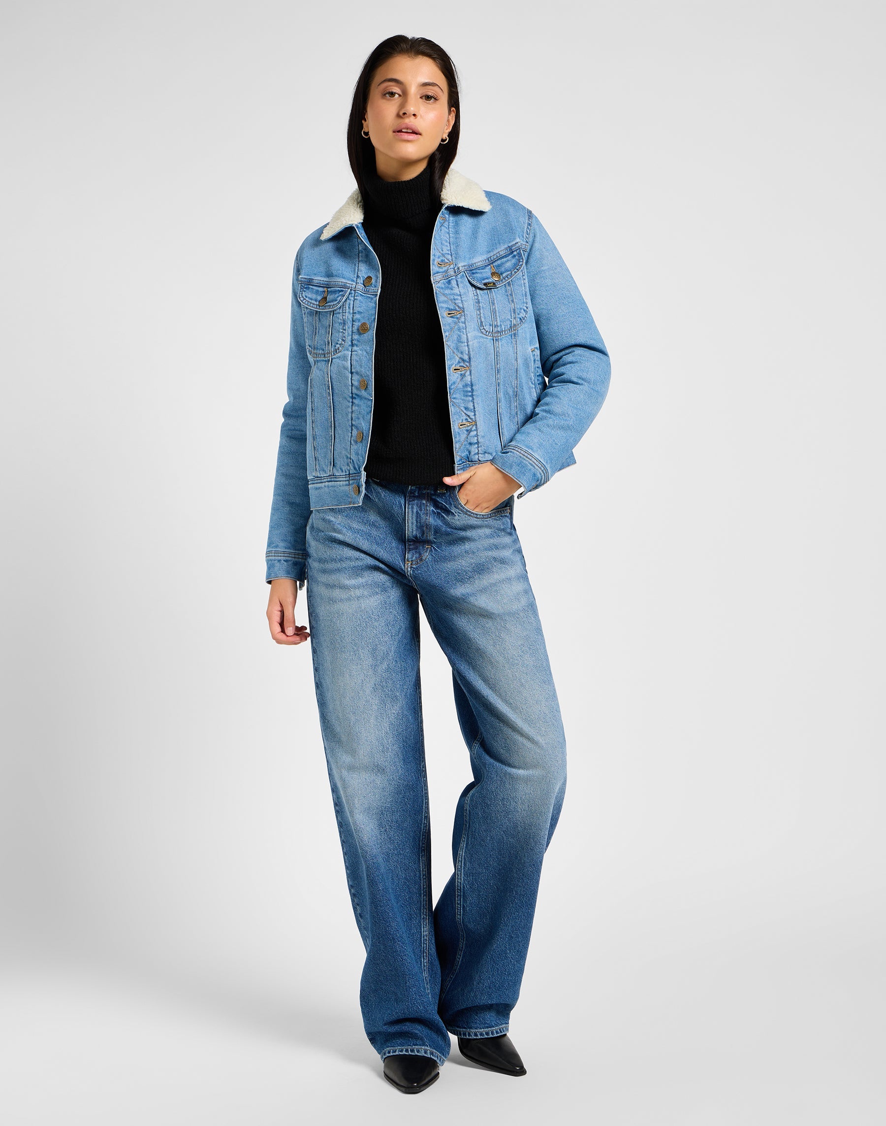 Rider Loose en jeans Blue Flame Lee